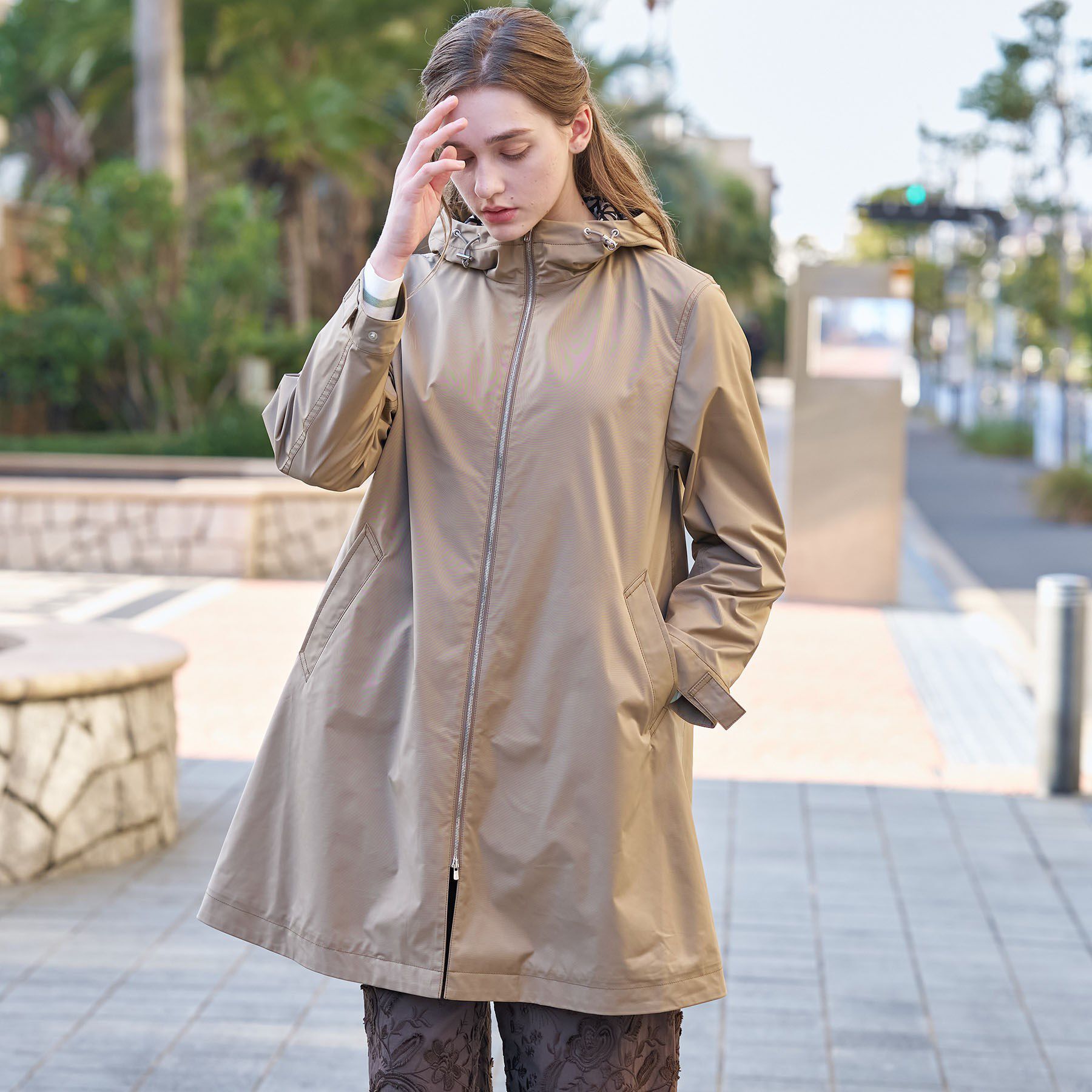 DRESSTERIOR「【ウォッシャブル/撥水素材】フーテッドツイルコート」|その他|