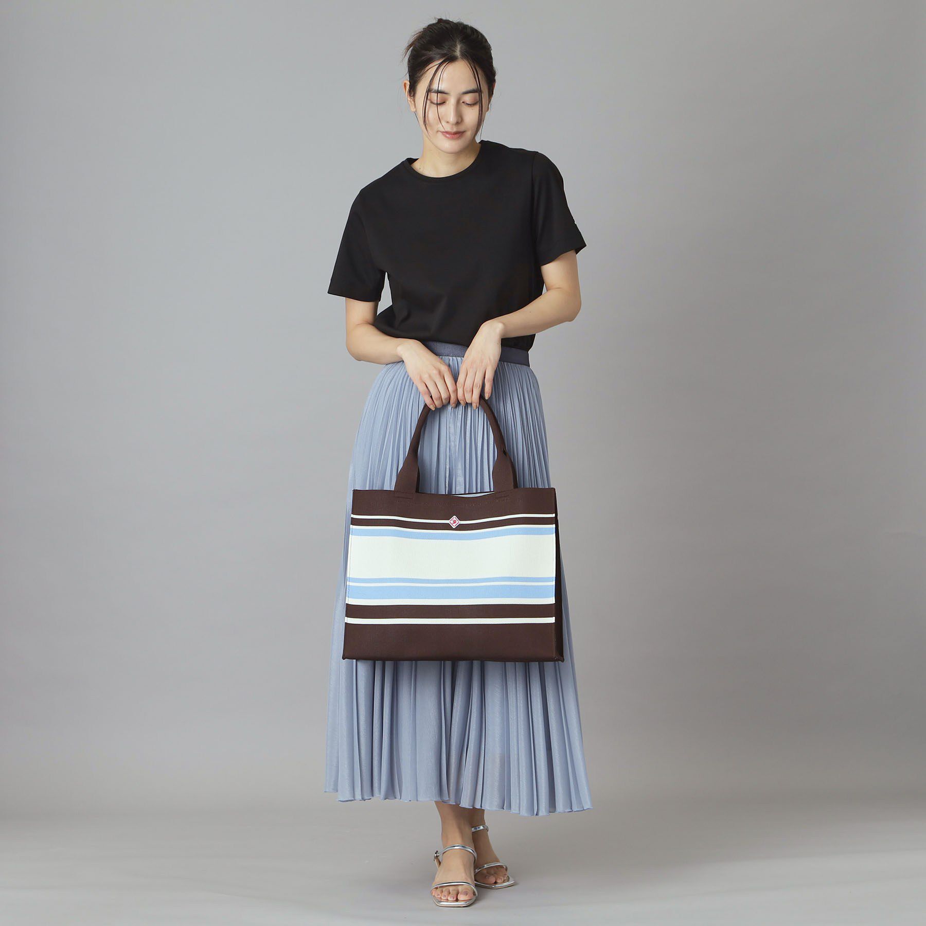 DRESSTERIOR「【otonaMUSE5月号掲載】ボーダーニットラージトート」|トートバッグ|