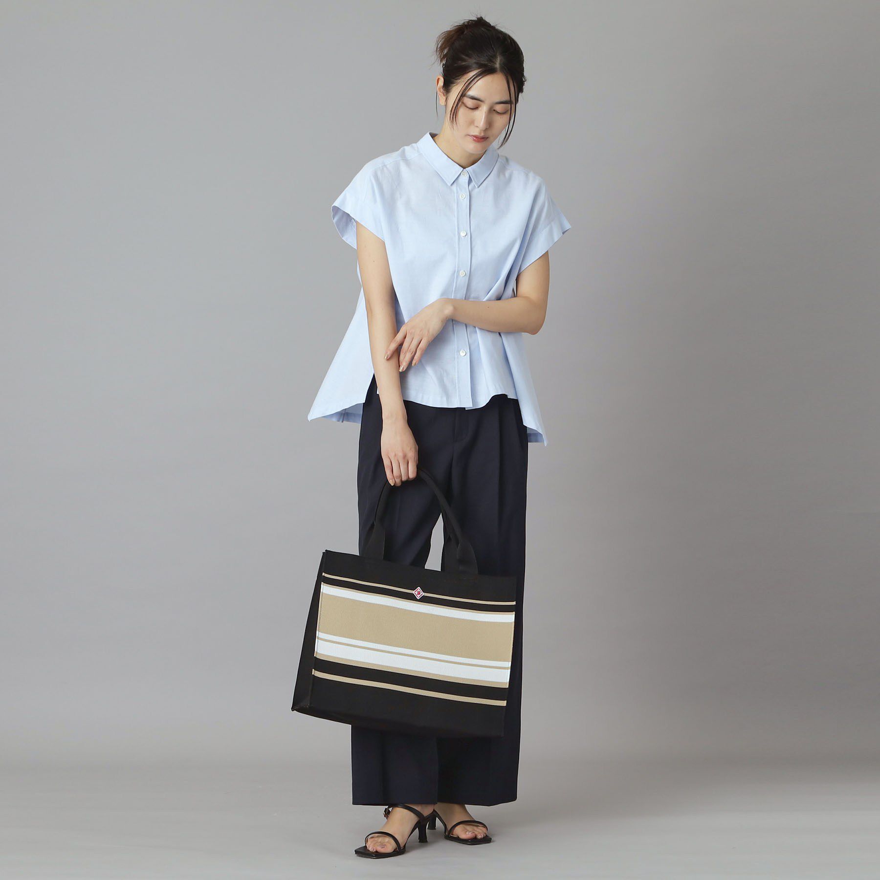 DRESSTERIOR「【otonaMUSE5月号掲載】ボーダーニットラージトート」|トートバッグ|