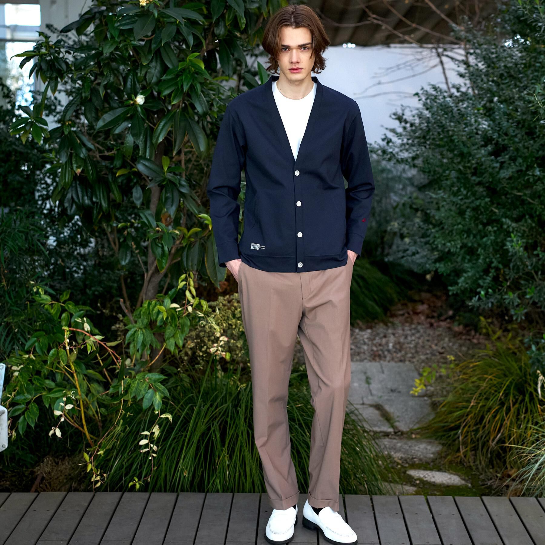 DRESSTERIOR「【接触冷感／セットアップ可】ドライタッチ ハイカウントカットソー カーディガン」|カーディガン|