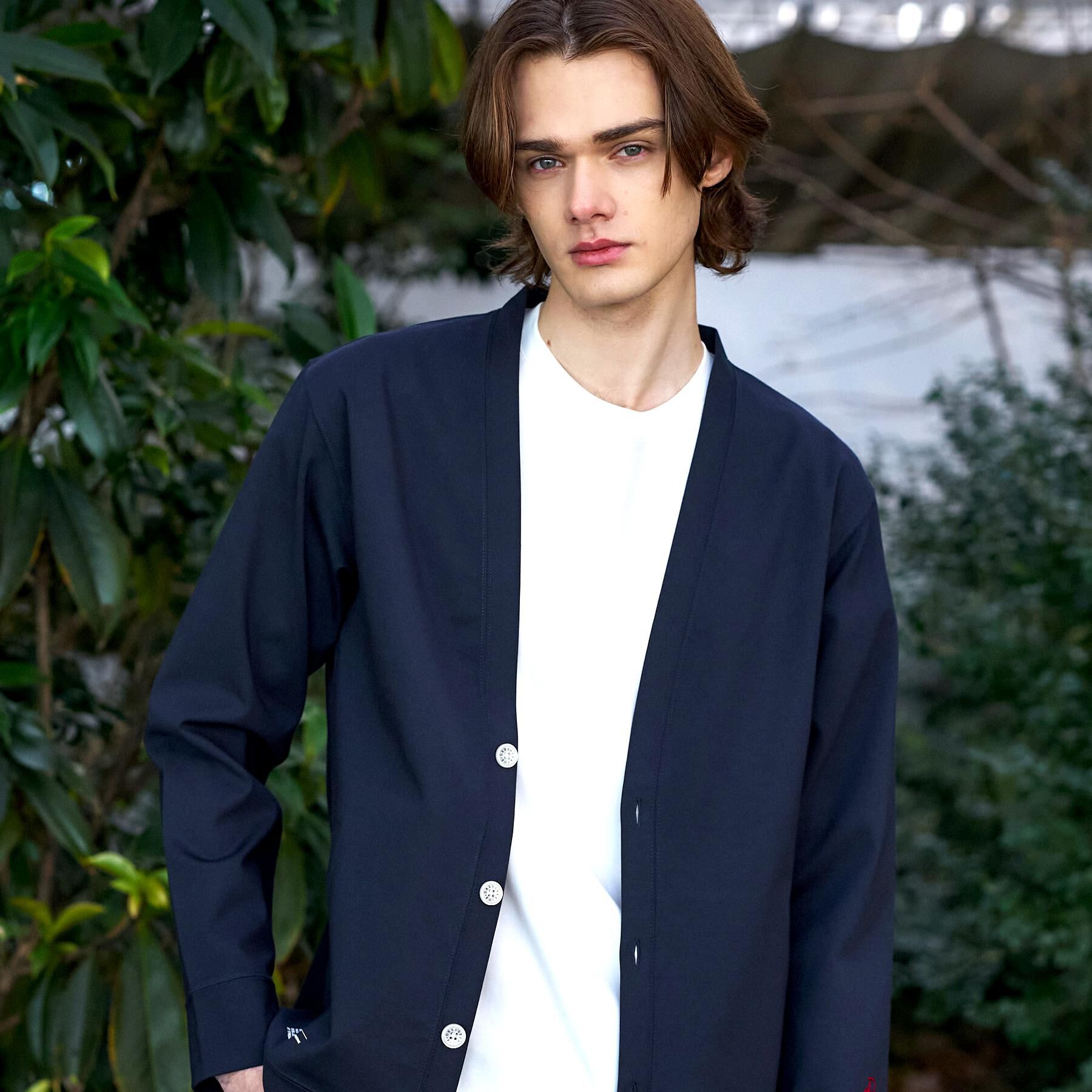 DRESSTERIOR「【接触冷感／セットアップ可】ドライタッチ ハイカウントカットソー カーディガン」|カーディガン|