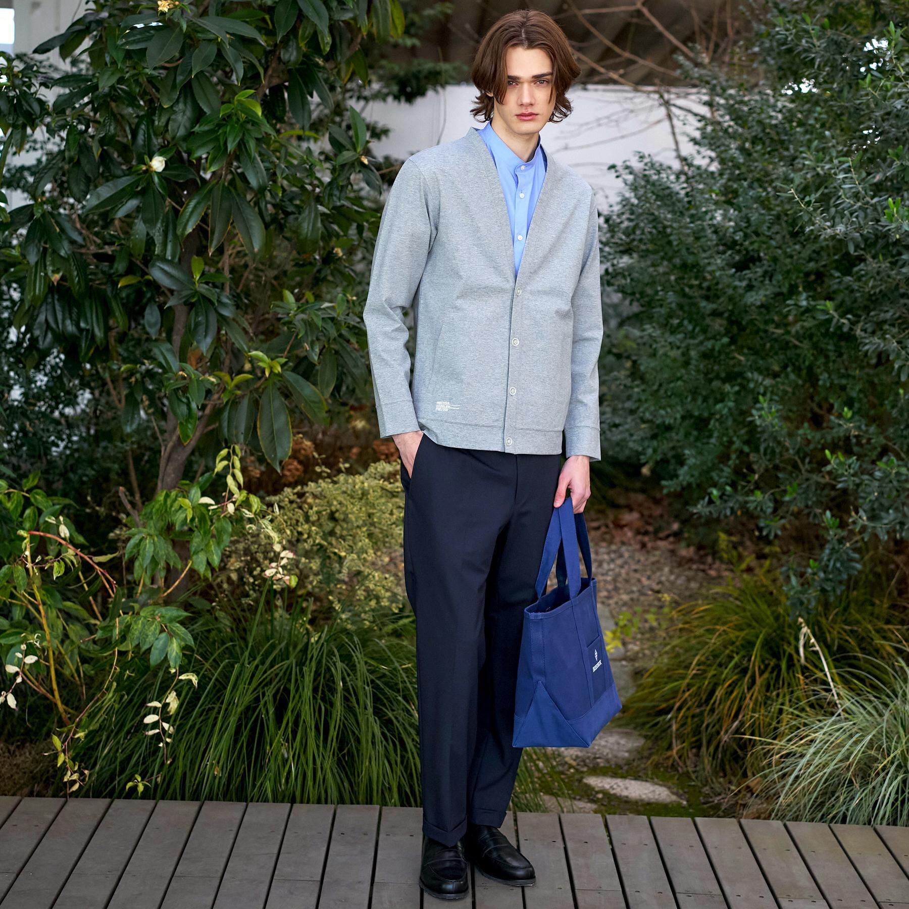 DRESSTERIOR「【接触冷感／セットアップ可】ドライタッチ ハイカウントカットソー カーディガン」|カーディガン|