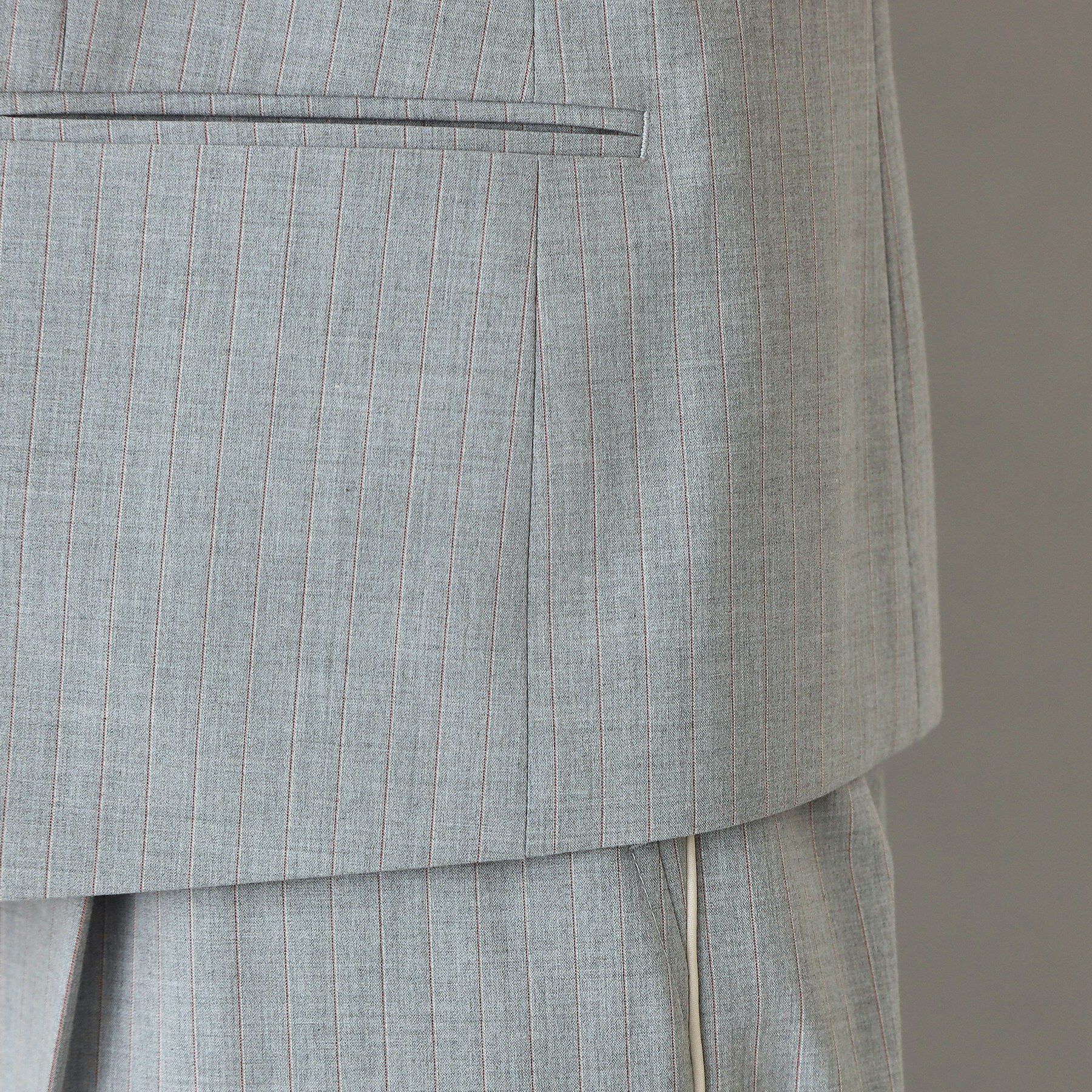 DRESSTERIOR「【セットアップ可/ウォッシャブル】セットアップストライプジレ」|ベスト・ジレ|