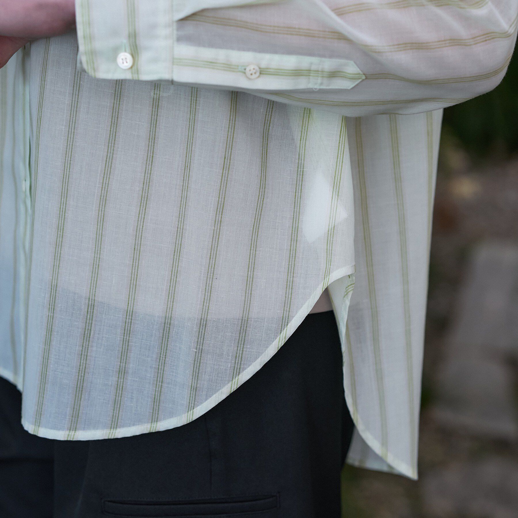 DRESSTERIOR「【軽くて快適/ウォッシャブル】ストライプシアーシャツ」|シャツ・ブラウス|