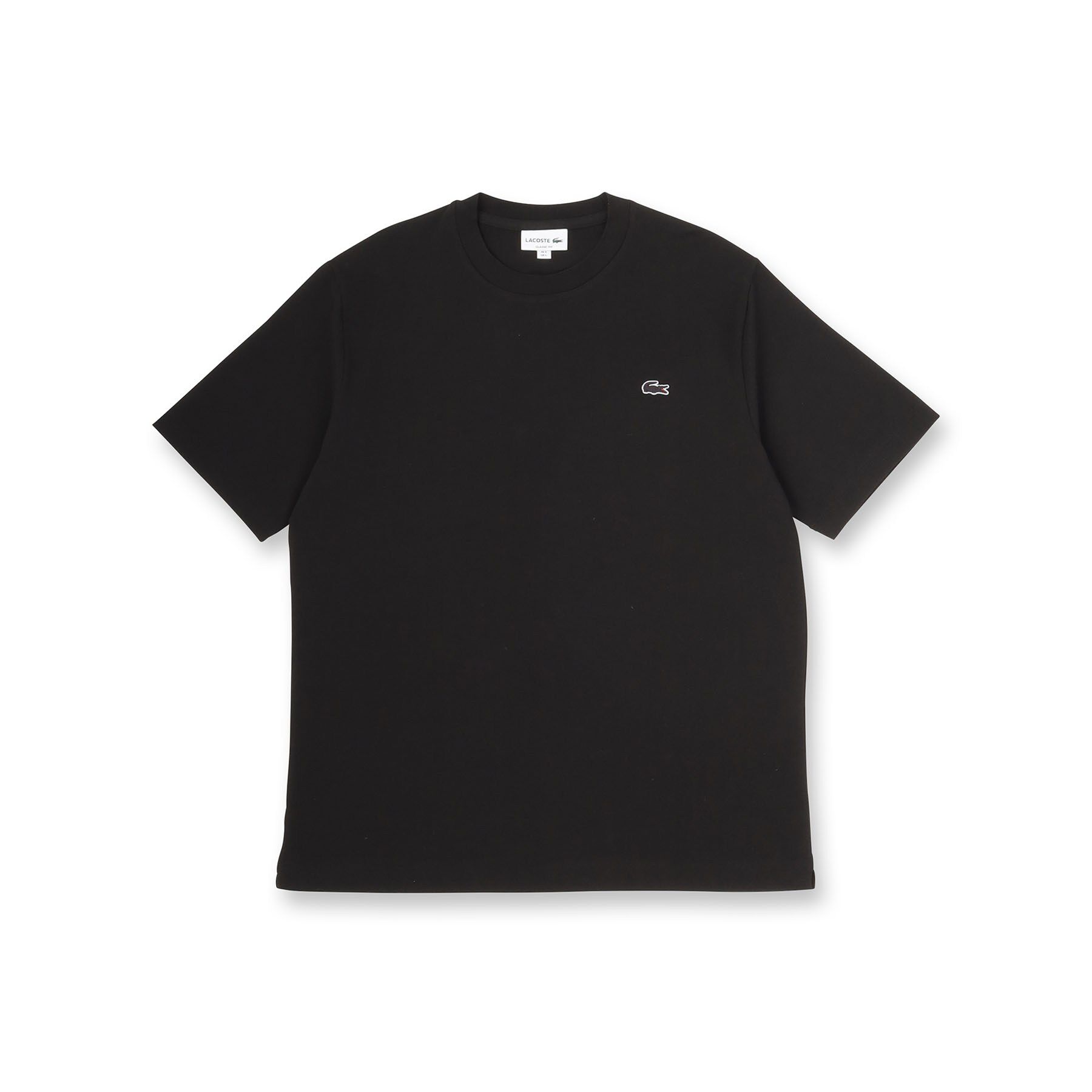 DRESSTERIOR「LACOSTE（ラコステ）アウトラインクロッククルーネックTシャツ」|Tシャツ・カットソー|ブラック(019)