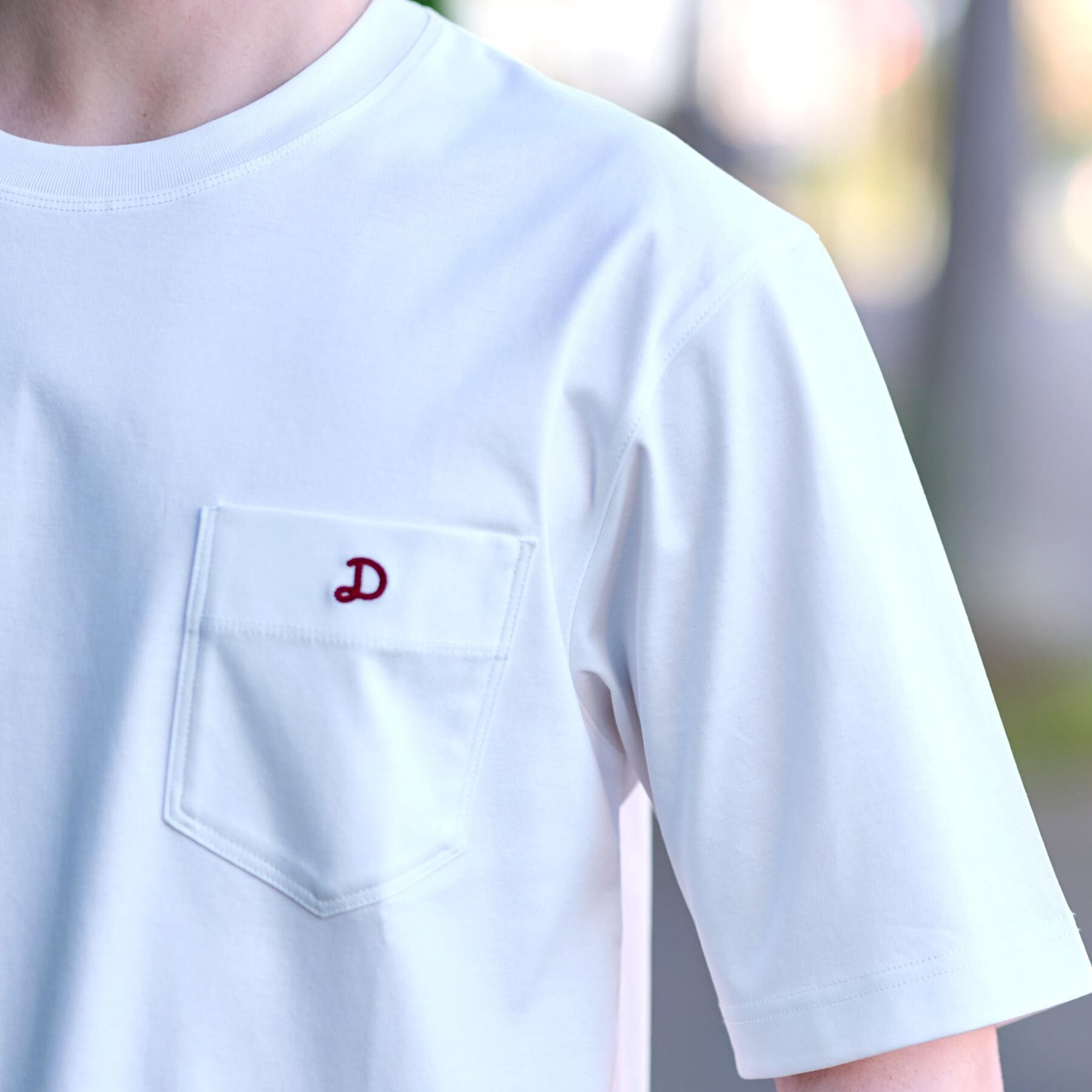 DRESSTERIOR「【接触冷感／抗菌防臭／消臭】ICE CLEAR COTTON ポケットTシャツ」|Tシャツ・カットソー|
