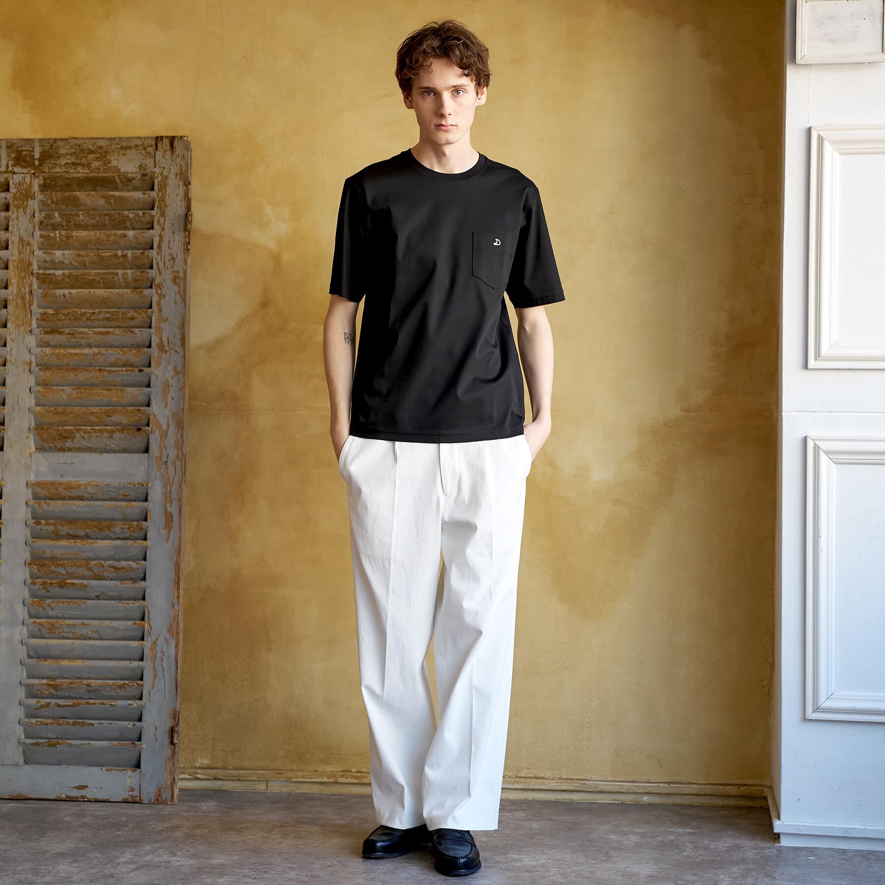 DRESSTERIOR「【接触冷感／抗菌防臭／消臭】ICE CLEAR COTTON ポケットTシャツ」|Tシャツ・カットソー|