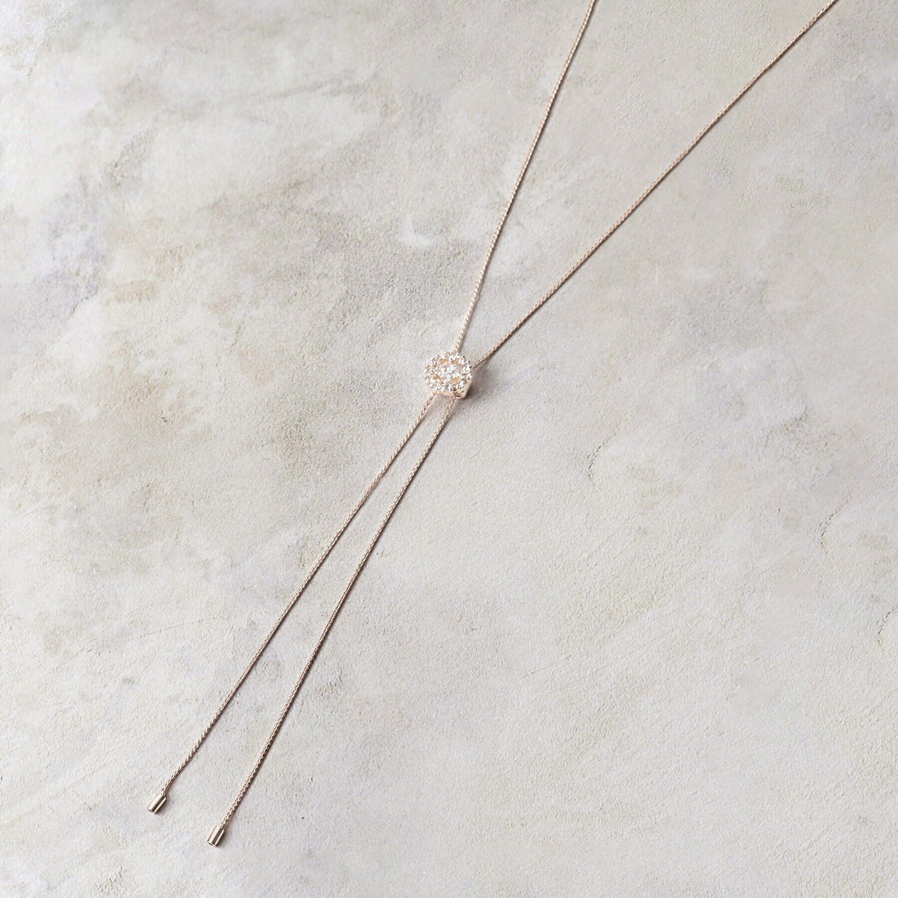 grove「きらきらビジュースライドネックレス【入卒対応可】」|ネックレス|ピンクゴールド(00