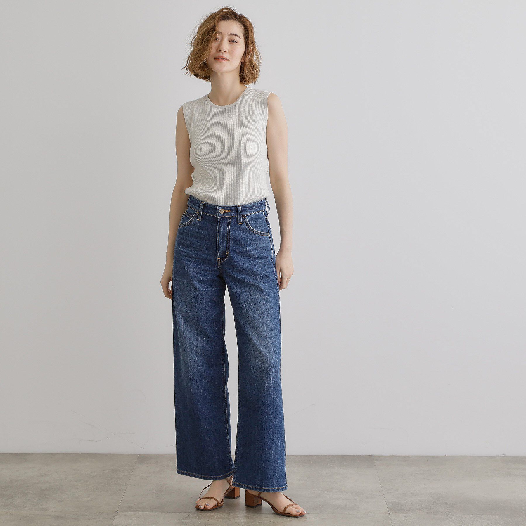 grove「さりげないラメで毎日のコーデにアクセントを リブラメニットタンク」|キャミソール|