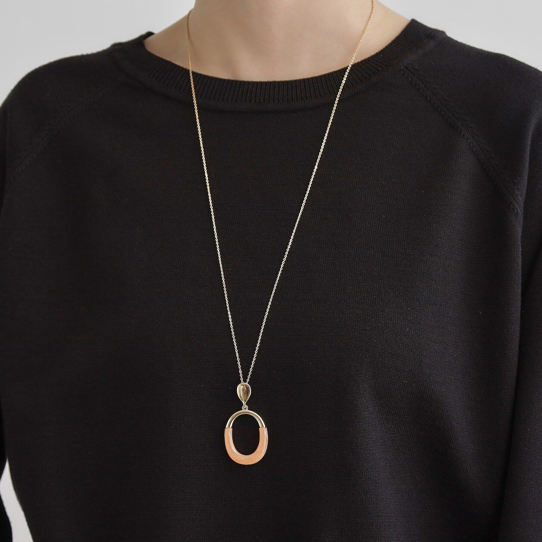 grove「カラーメタルリングネックレス」|ネックレス|