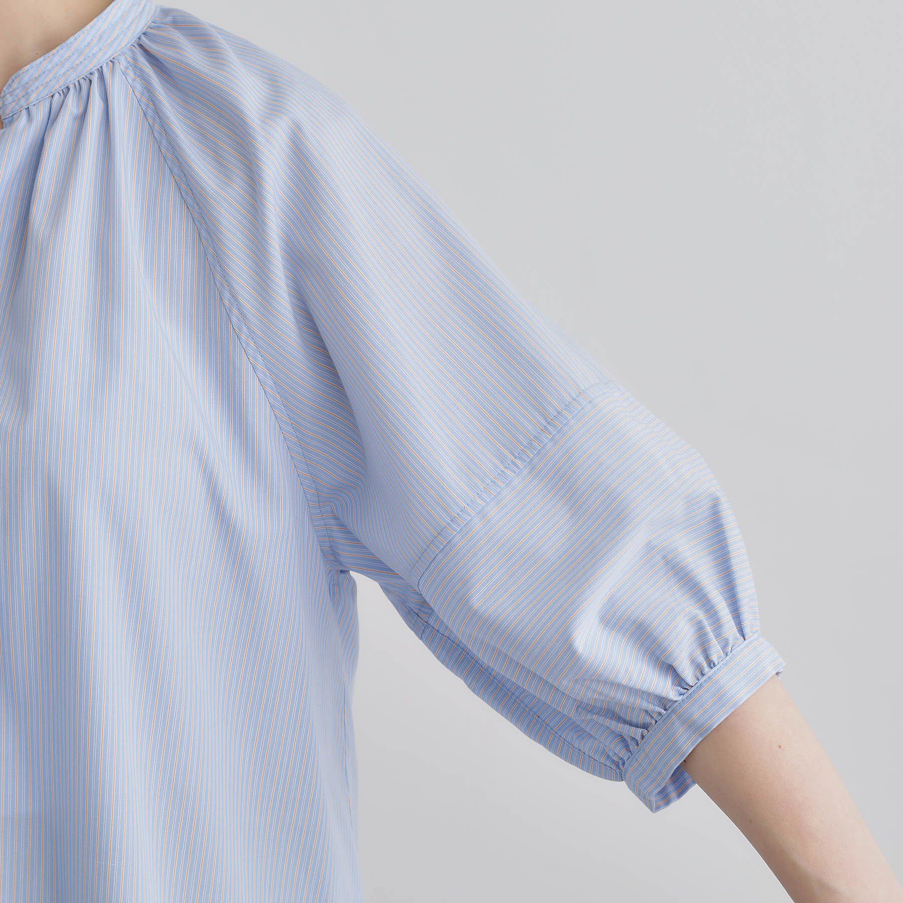 grove「【夏に嬉しい機能付き】ランタンスリーブシャツブラウス」|シャツ・ブラウス|