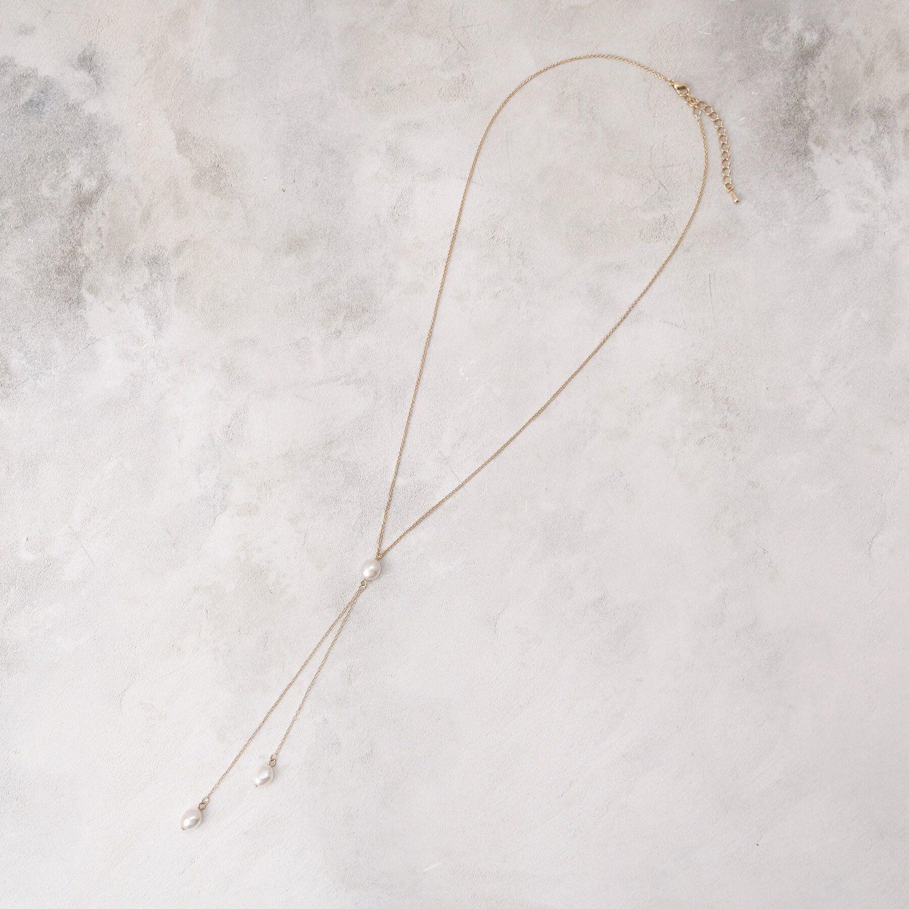 grove「淡水バロックパールY字ネックレス」|ネックレス|ゴールド(007)