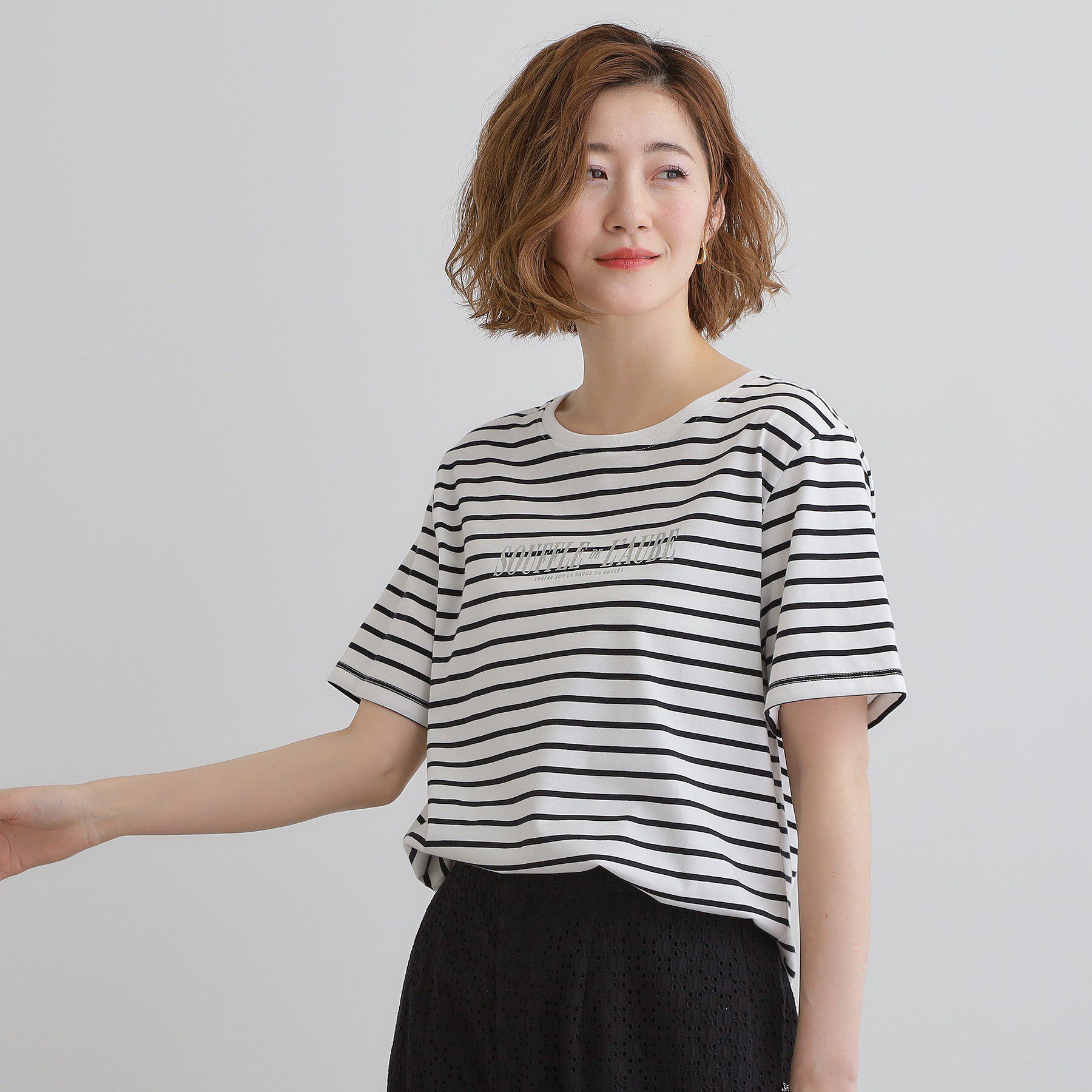 grove「【UVカット・接触冷感】ベーシックロゴTシャツ」|Tシャツ・カットソー|