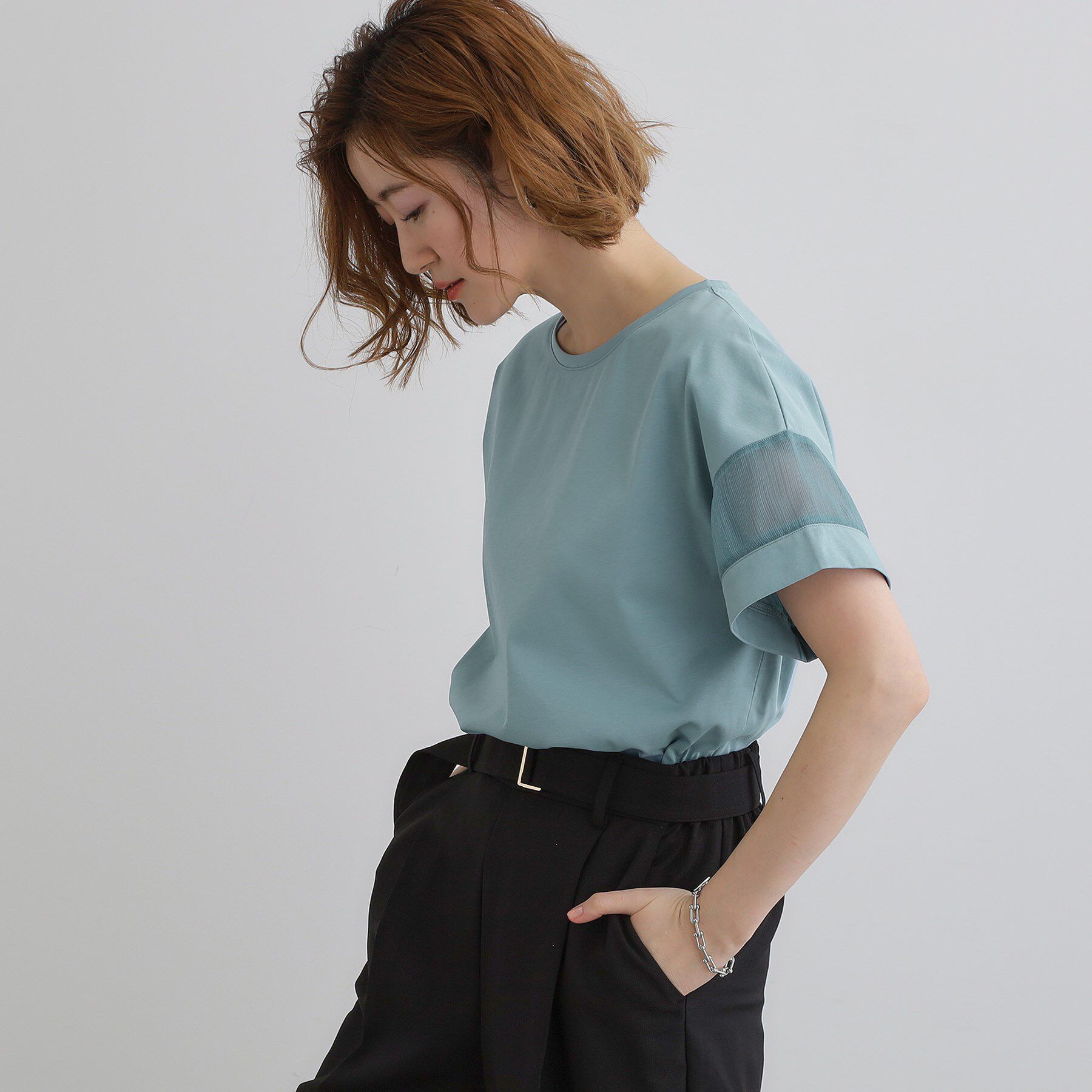 grove「【UVカット・接触冷感】シアードッキングTシャツ」|Tシャツ・カットソー|