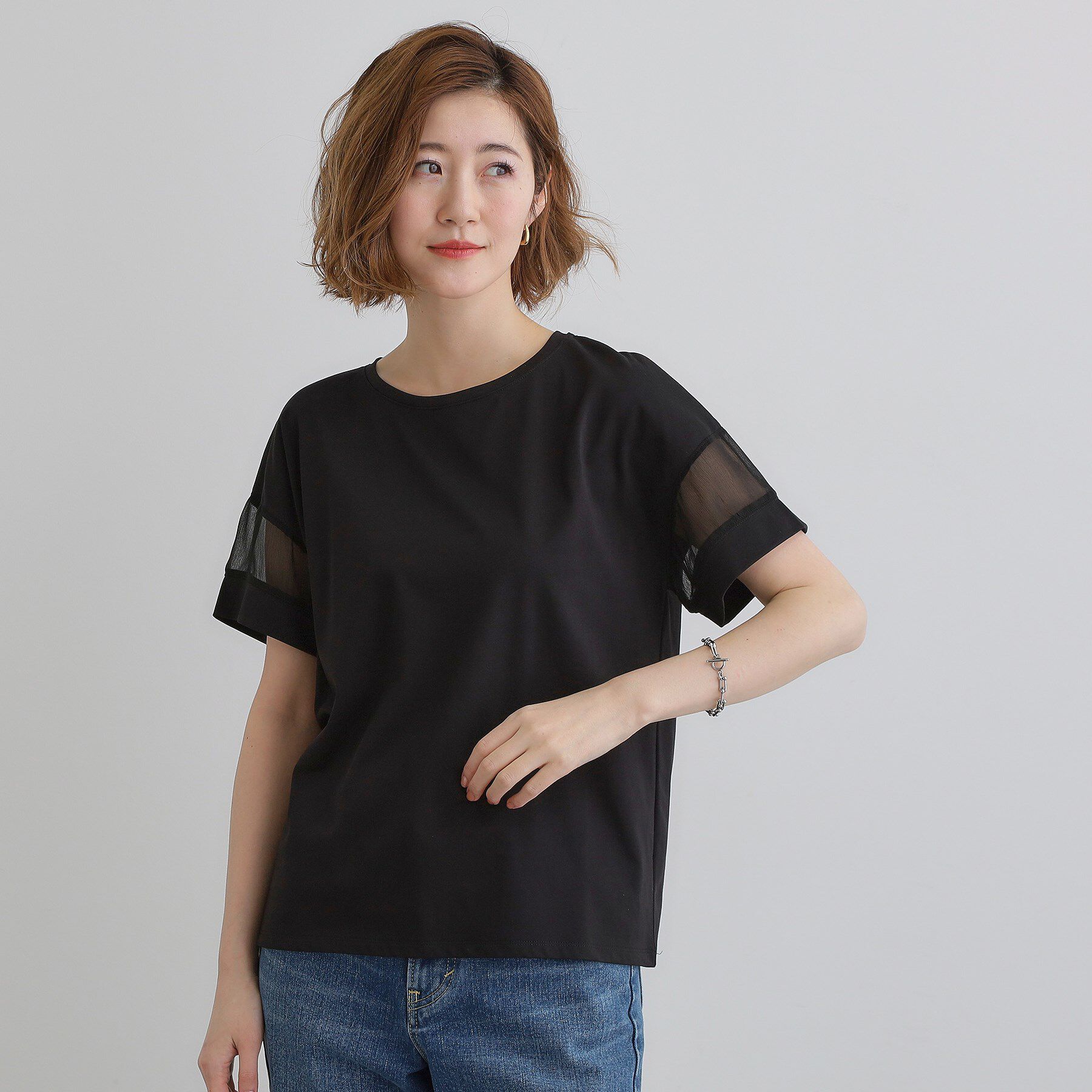 grove「【UVカット・接触冷感】シアードッキングTシャツ」|Tシャツ・カットソー|