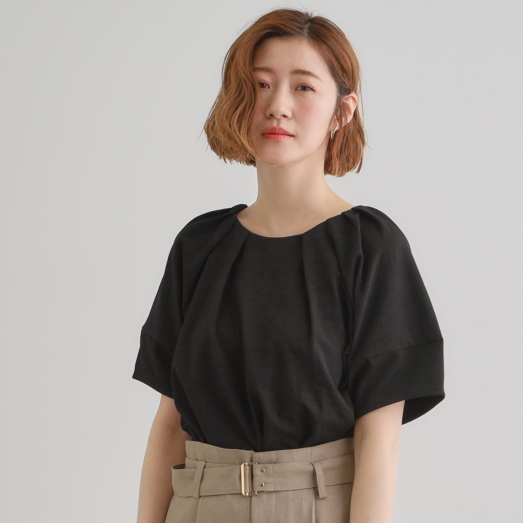 grove「楽してきまる ランタンスリーブプルオーバー」|Tシャツ・カットソー|