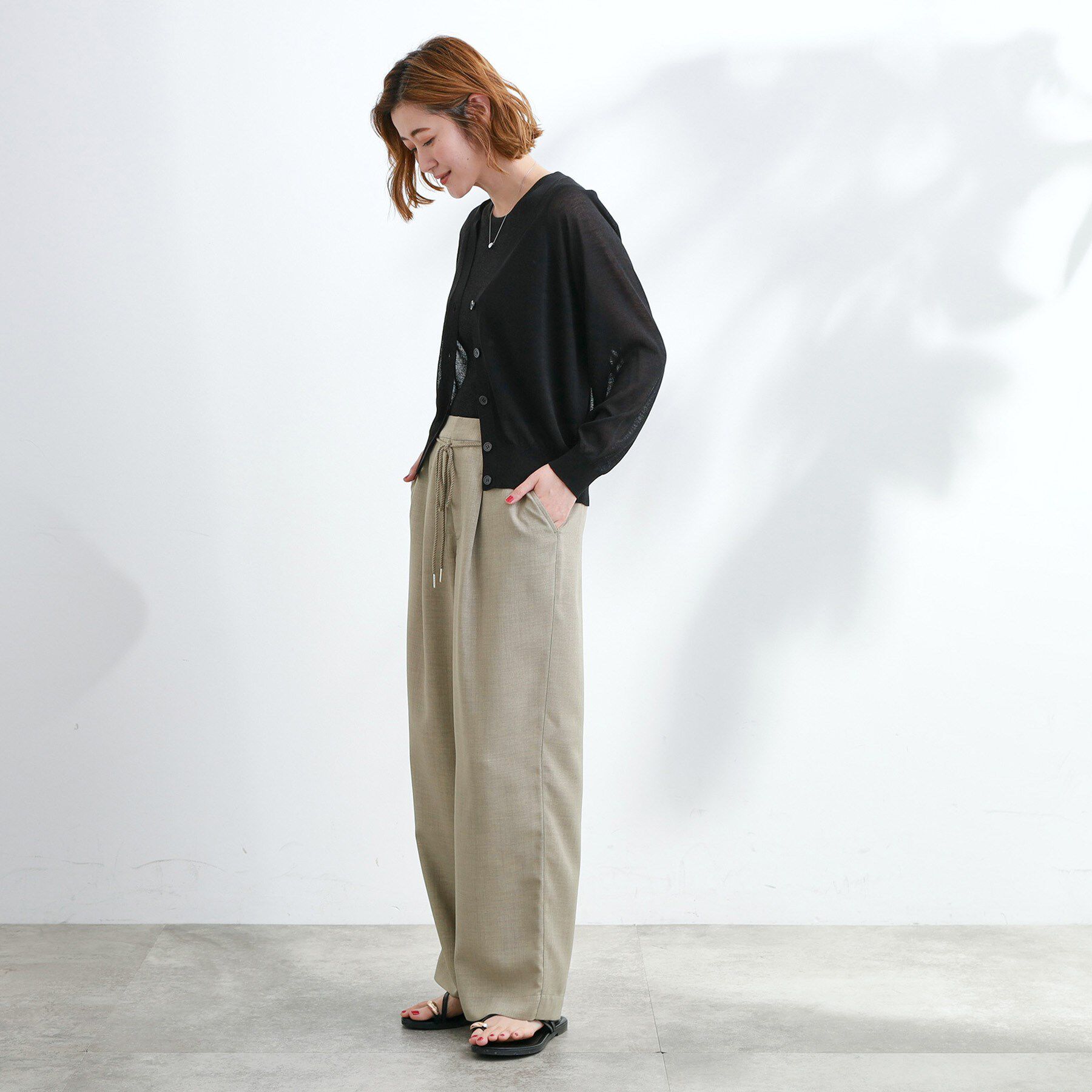 grove「ロープベルトで差がつく 洗練リラックスパンツ」|その他|