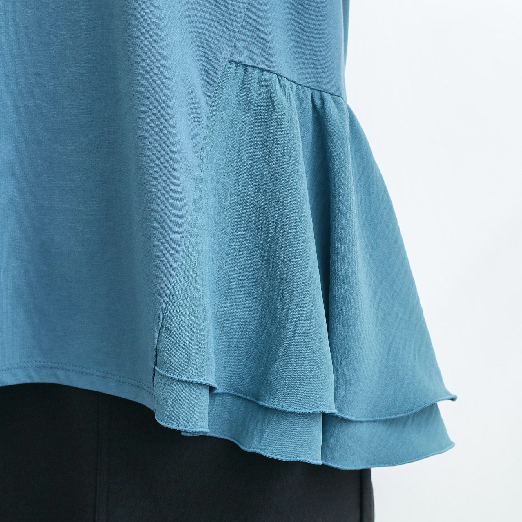 grove「【UV・冷感】布帛使いフレアーTシャツ」|Tシャツ・カットソー|