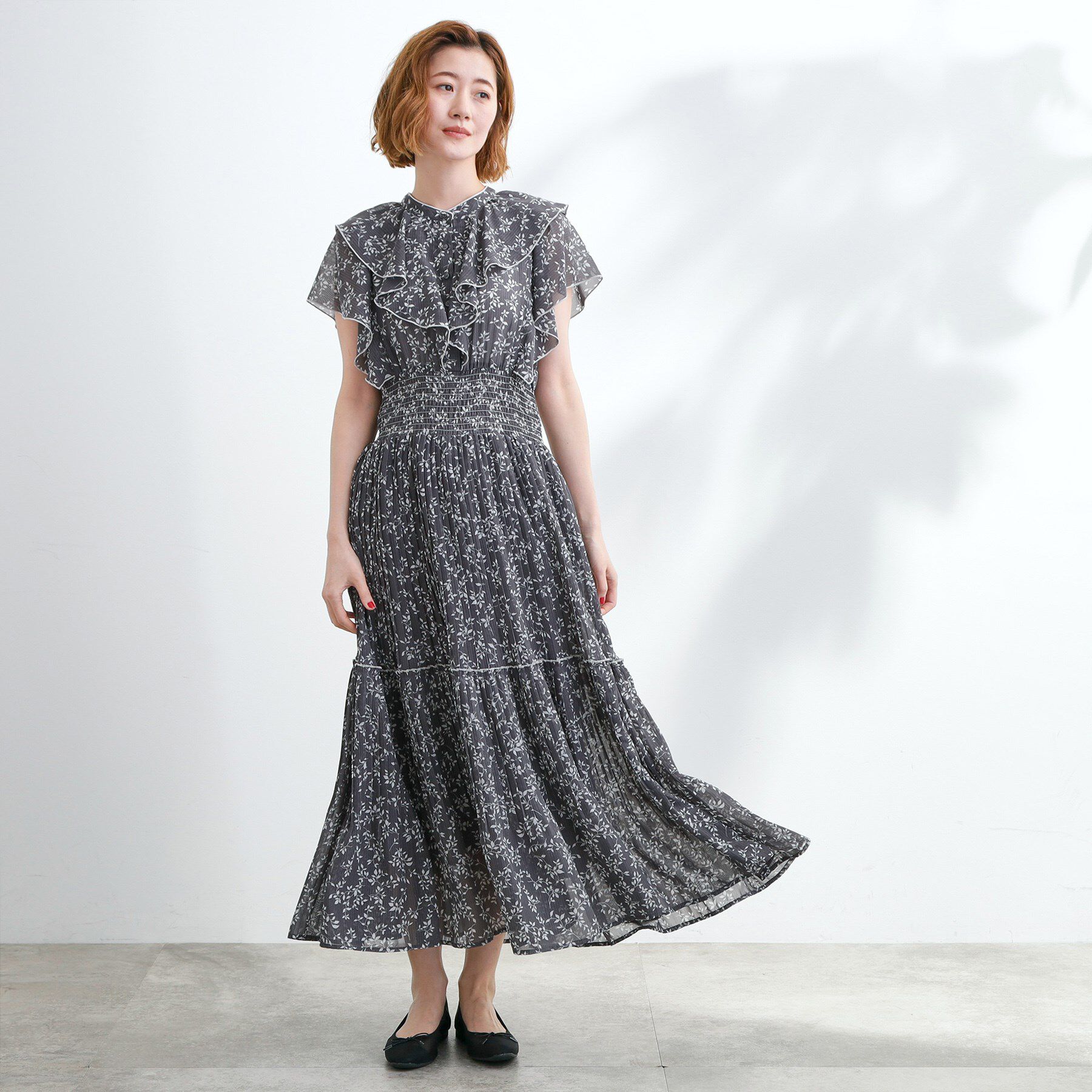 grove「夏の主役シフォンプリントプリーツワンピース」|ワンピース|スミクロ(118)