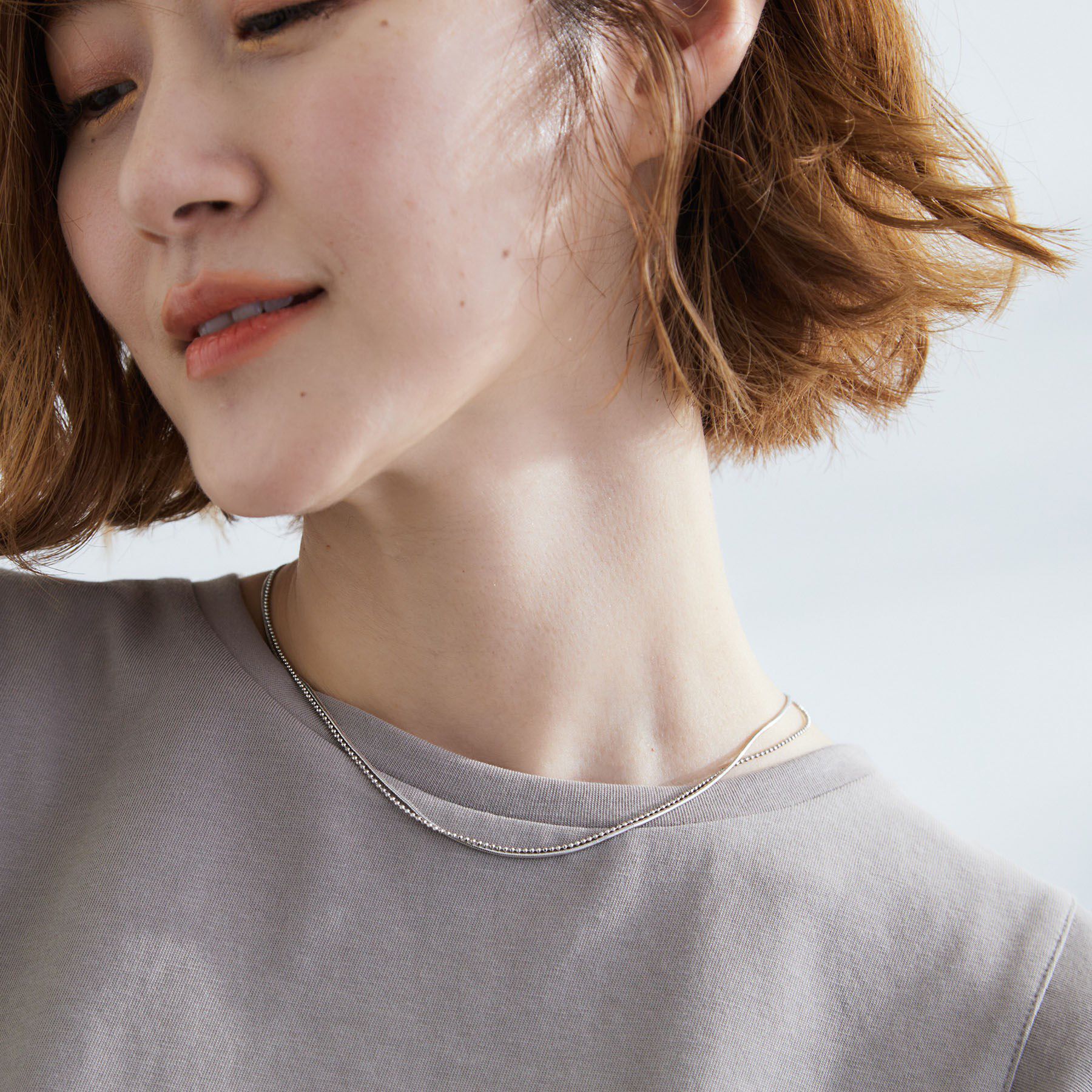 grove「ダブルチェーンショートネックレス」|ネックレス|