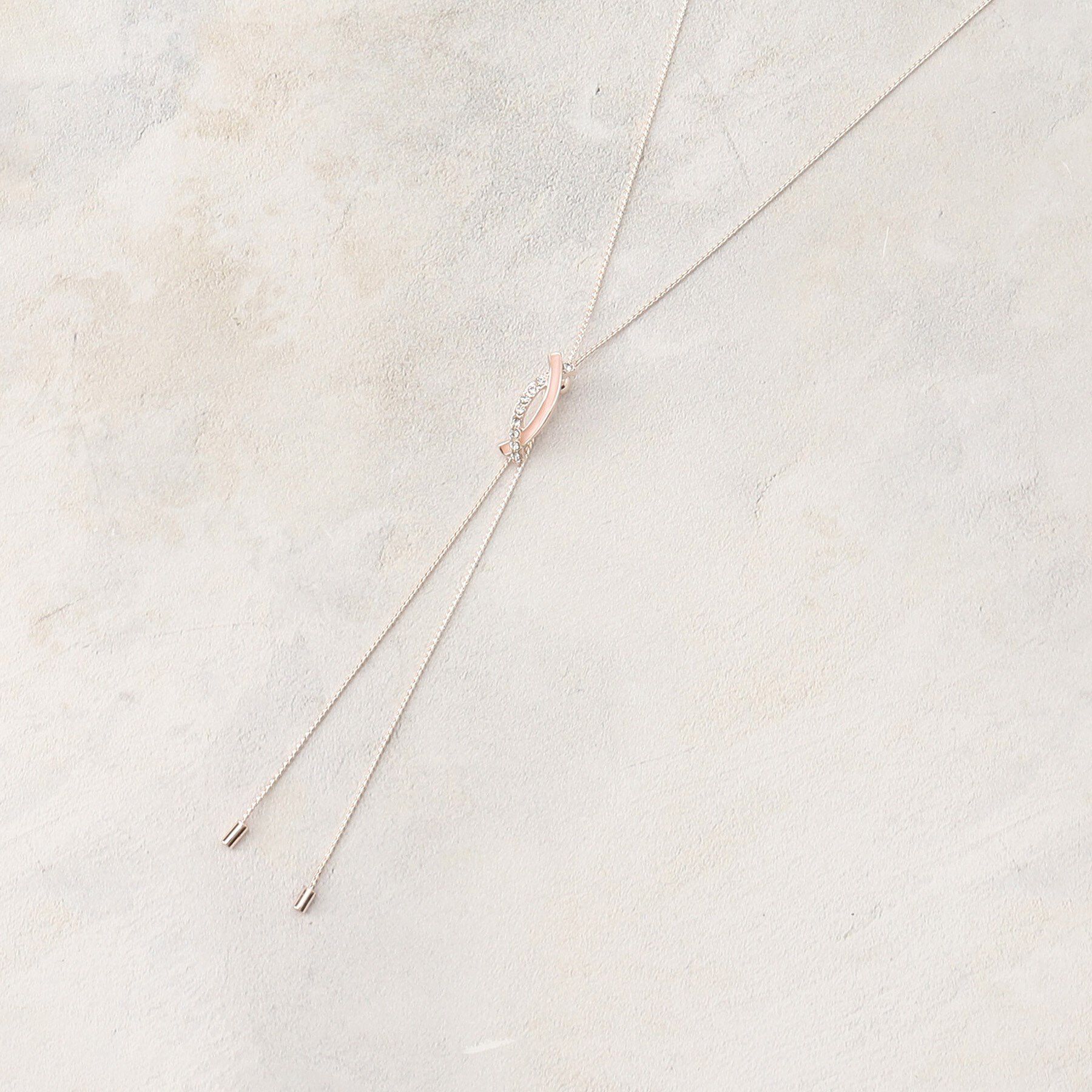 grove「エボビジュースライドネックレス」|ネックレス|ピンク(071)