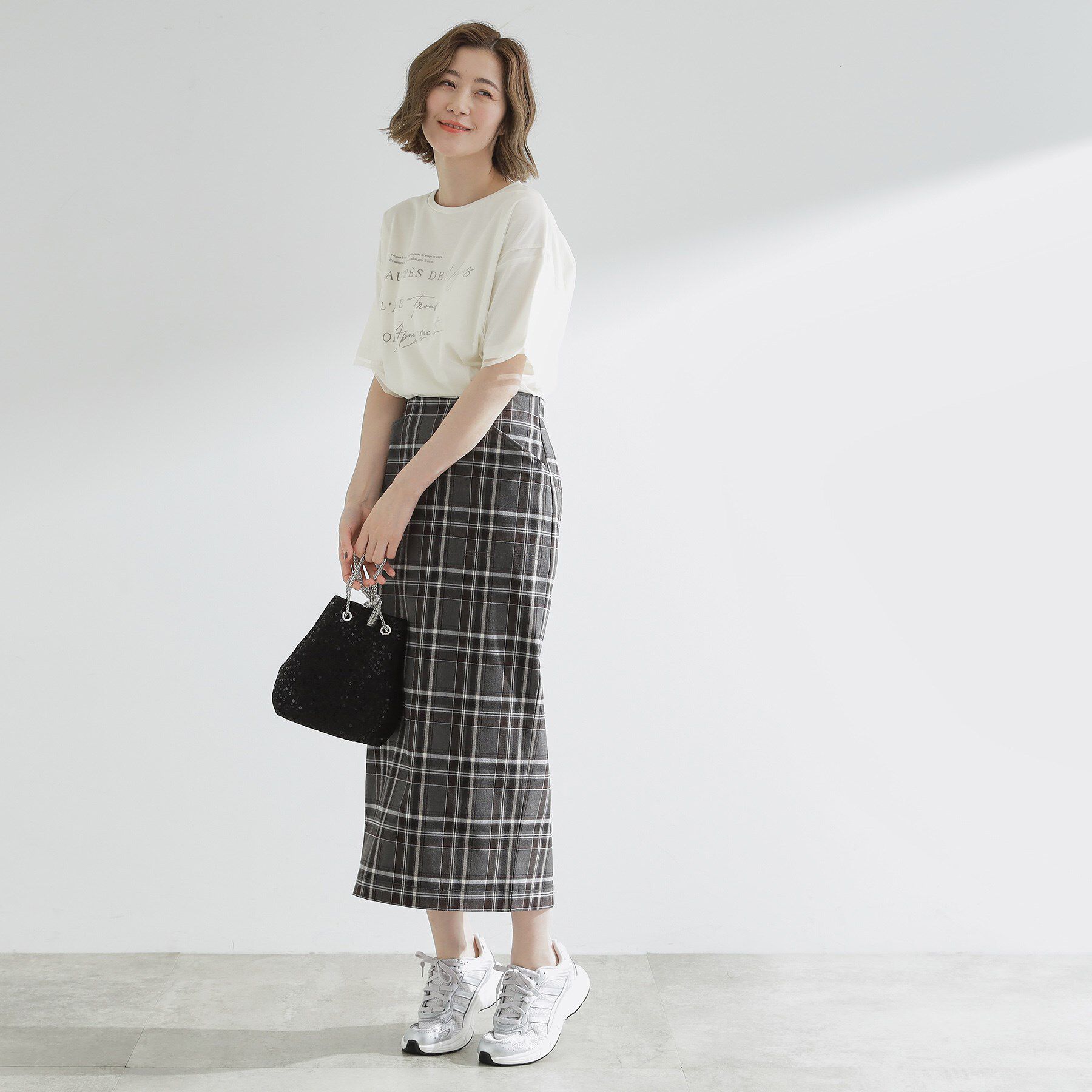 grove「ラフだけどおしゃれ　チュールレイヤードTシャツ」|Tシャツ・カットソー|