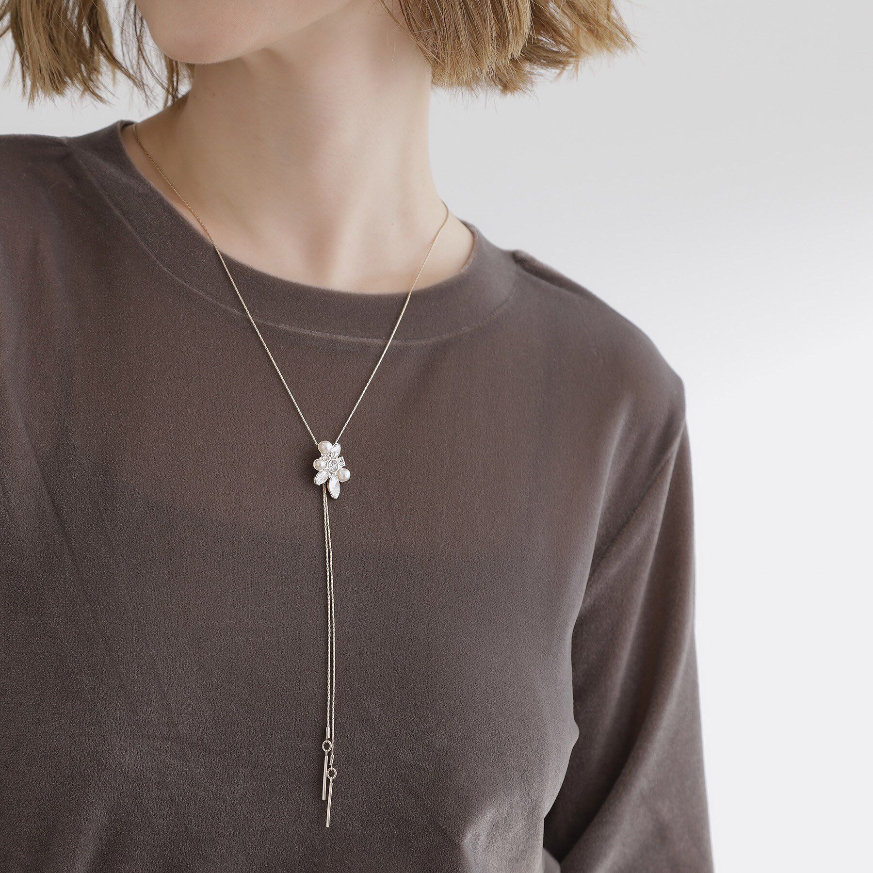 grove「ビジュースライドネックレス」|ネックレス|