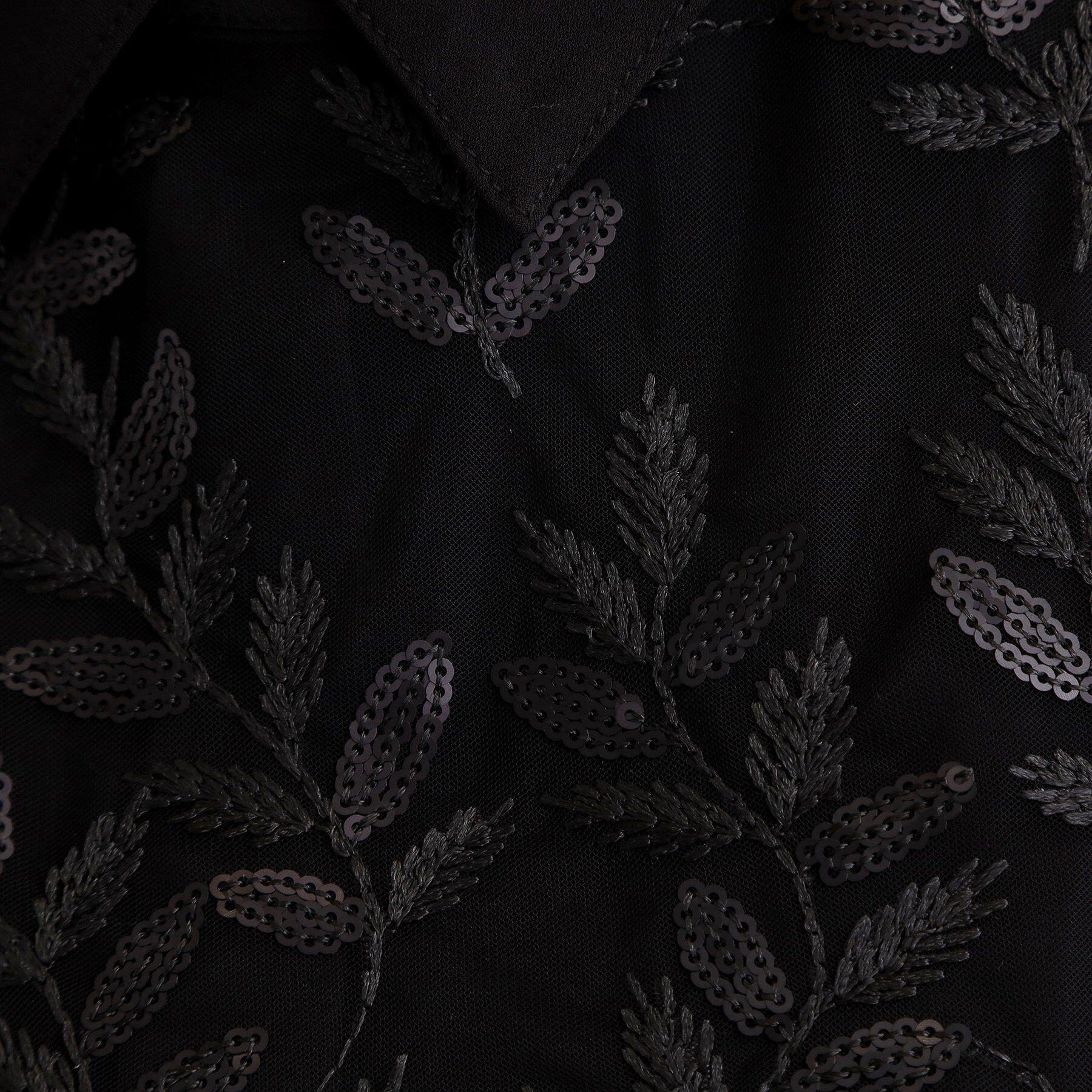 grove「リーフ刺繍スパンコールベスト＆ブラウスセット」|シャツ・ブラウス|