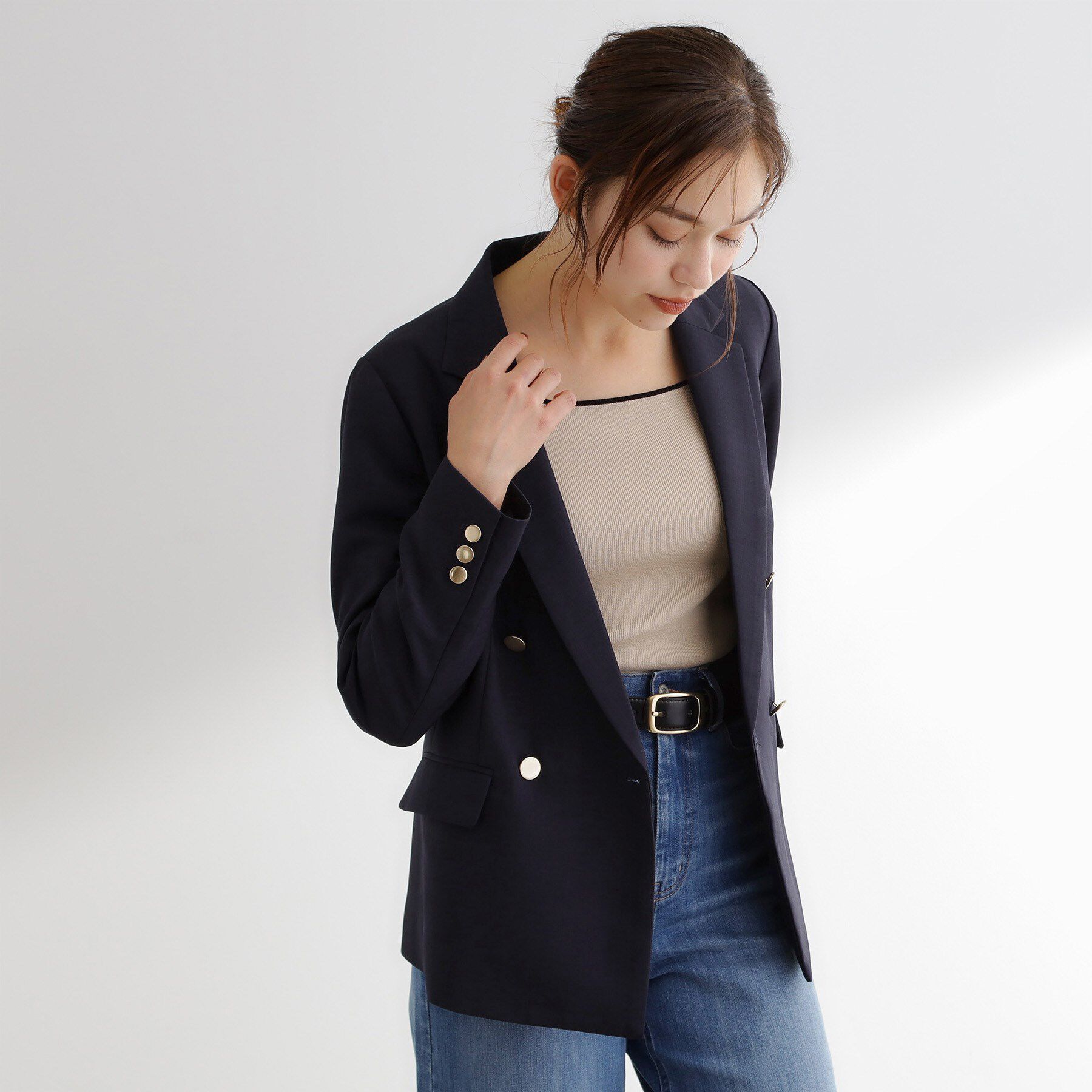 grove「【カセット服】ダブルブレストテーラードジャケット」|テーラードジャケット|