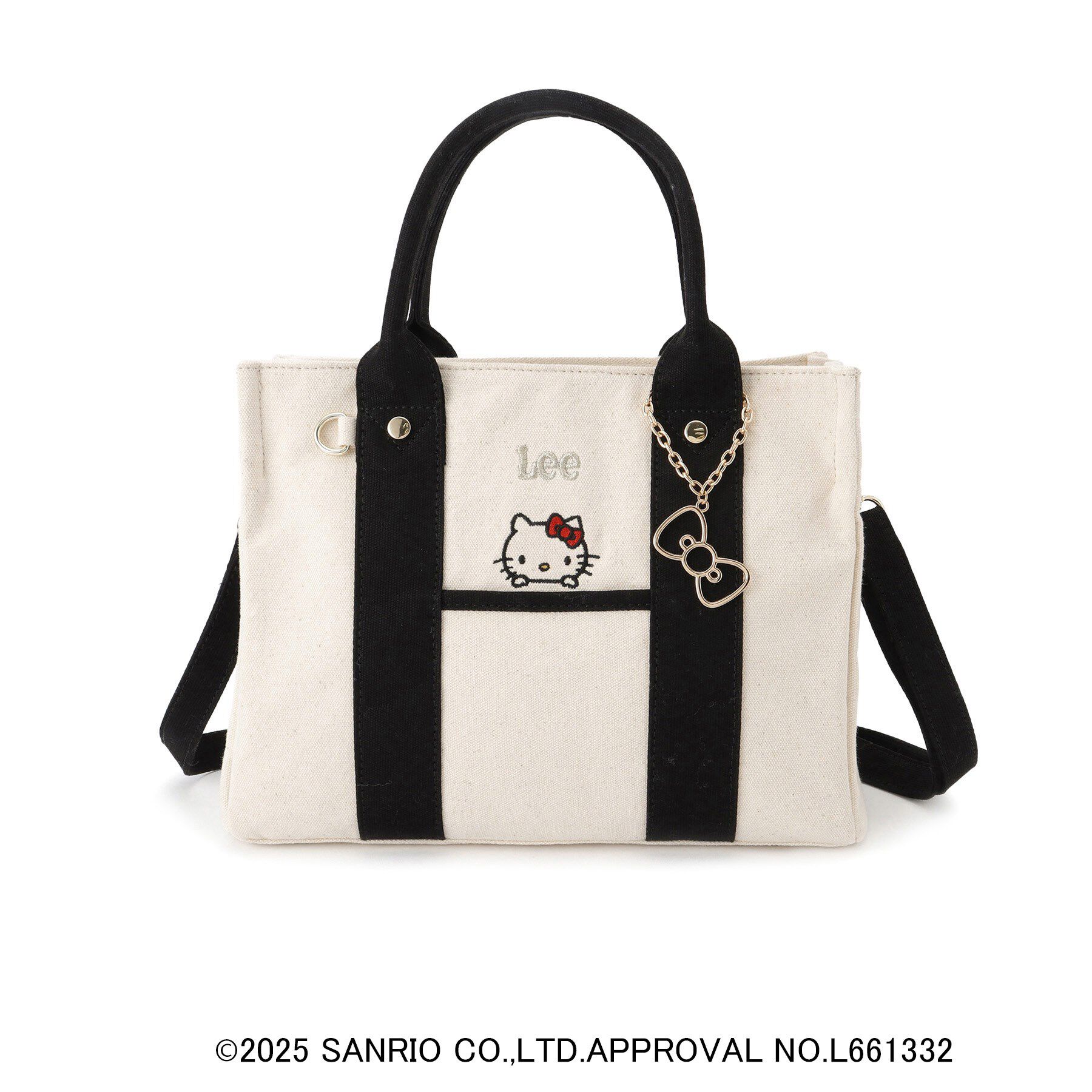 grove「【ハローキティ】Lee別注ポケット刺繍スクエアトート」|トートバッグ|