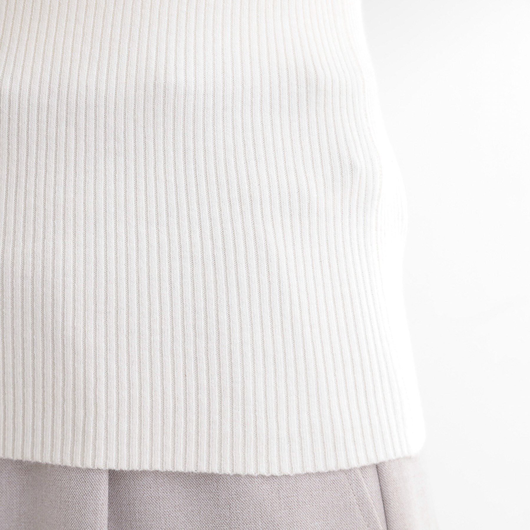 grove「プリーツレイヤードニットプルオーバー」|ニット・セーター|