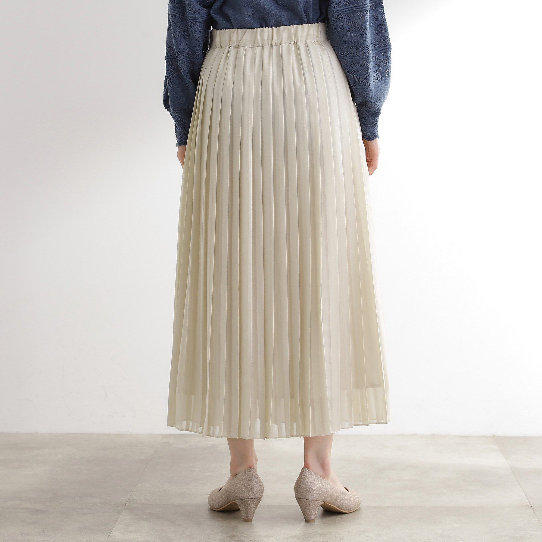 grove「【洗える】ひらりとゆれる　上品プリーツスカート」|スカート|