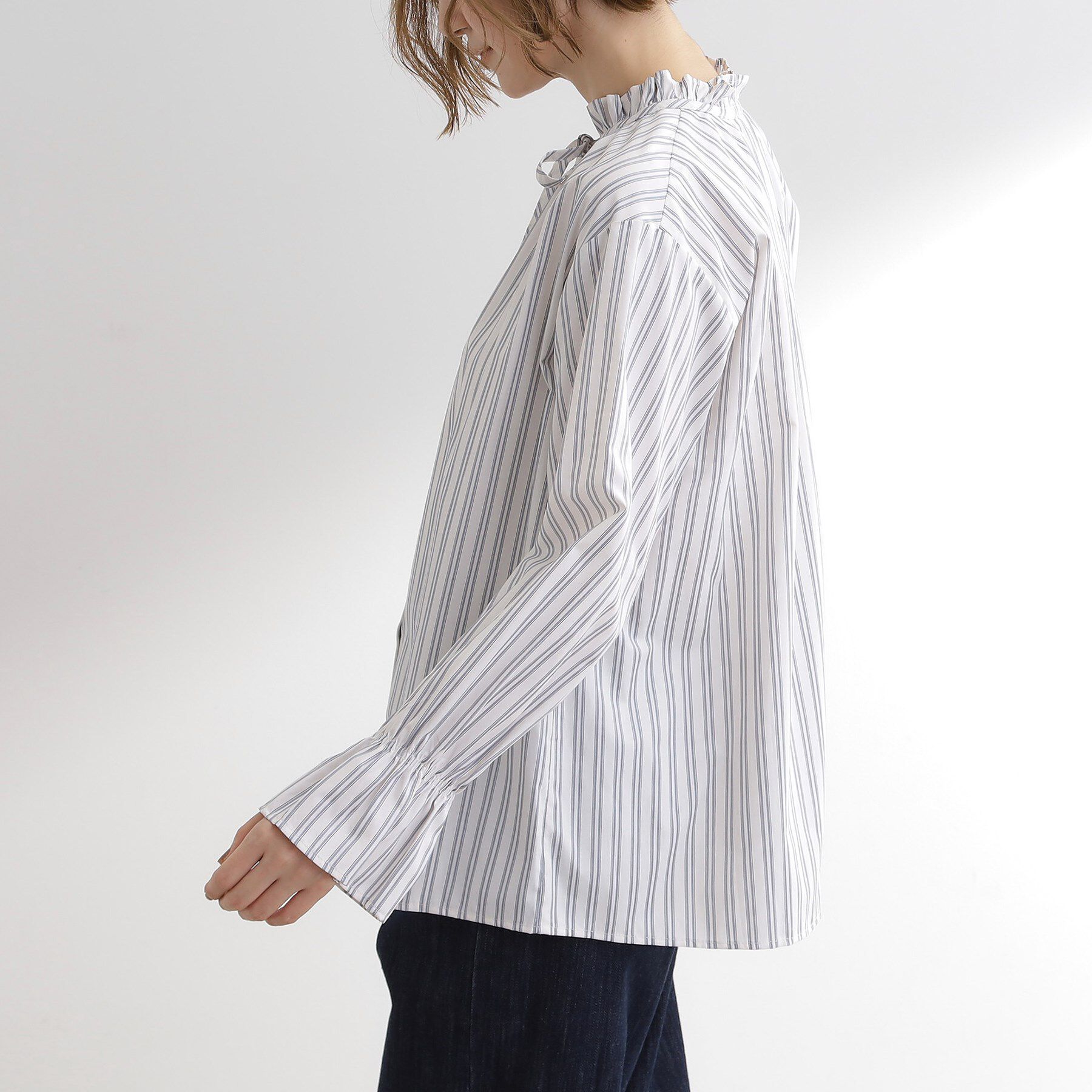 grove「フリルカラーリボンブラウス」|シャツ・ブラウス|