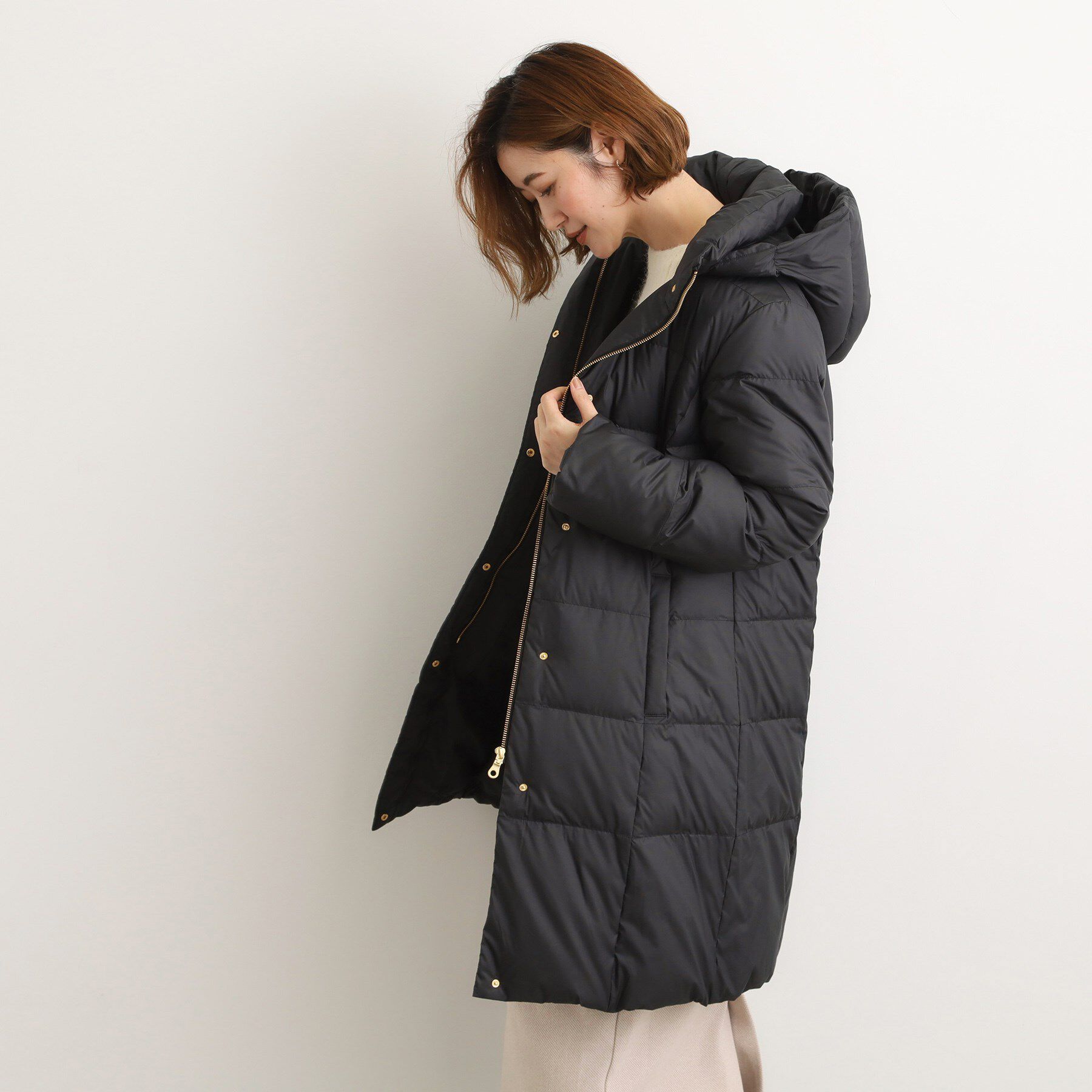 grove「【名品アウター/800FP・多機能】つつまれダウンロング」|ダウン|