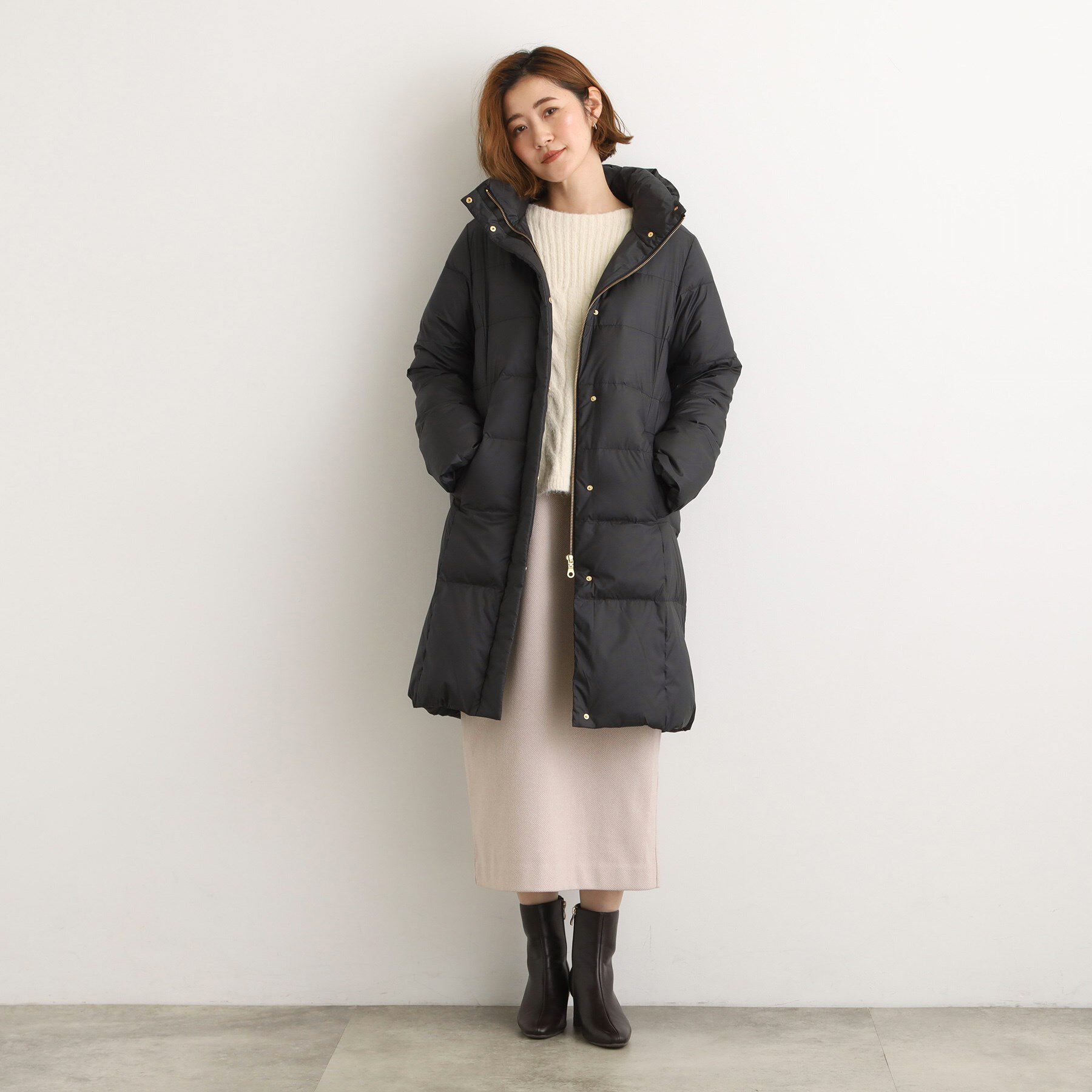 grove「【名品アウター/800FP・多機能】つつまれダウンロング」|ダウン|