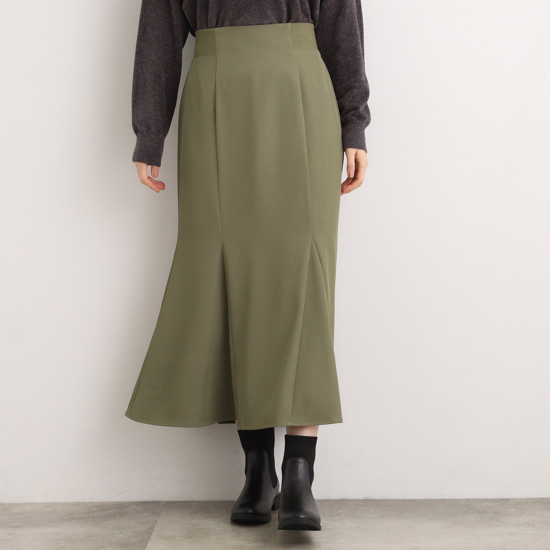 grove「ウエストサイドリブマーメイドスカート」|スカート|