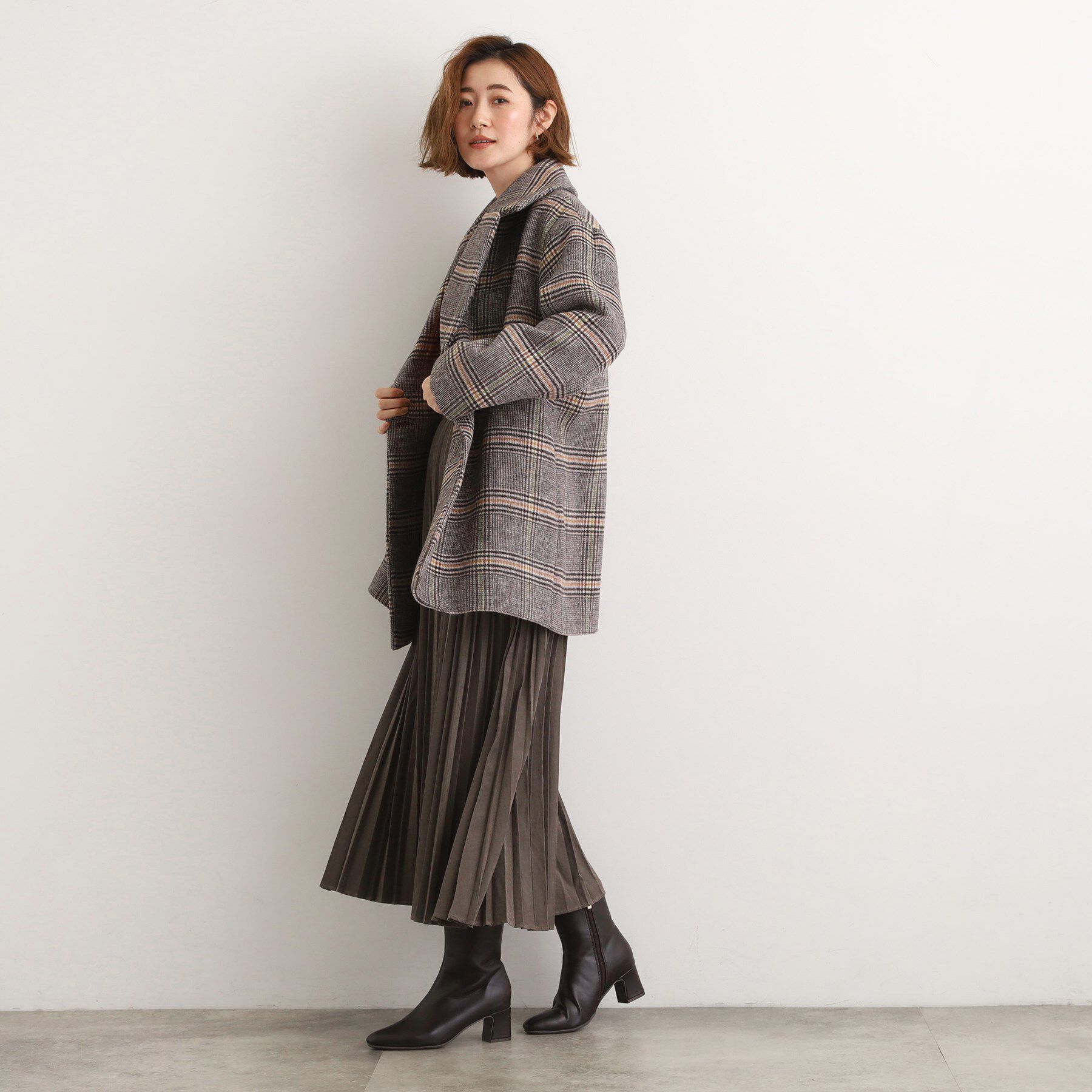 grove「ふんわりまとう、オーバーサイズテーラーコート」|チェスターコート|