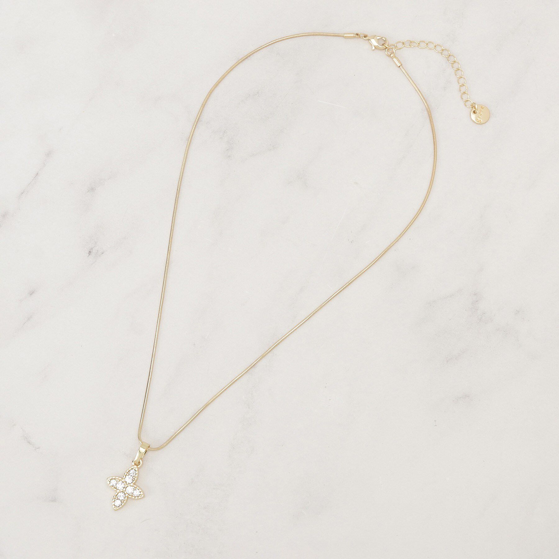 grove「フラワーモチーフショートネックレス」|ネックレス|