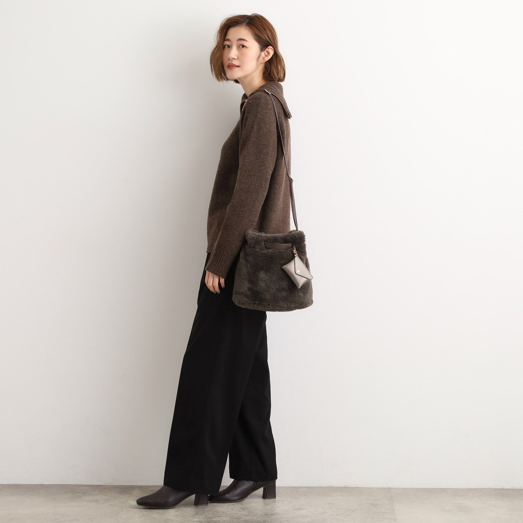 grove「エコファーポーチ付き2WAYショルダー」|ショルダー・メッセンジャー|