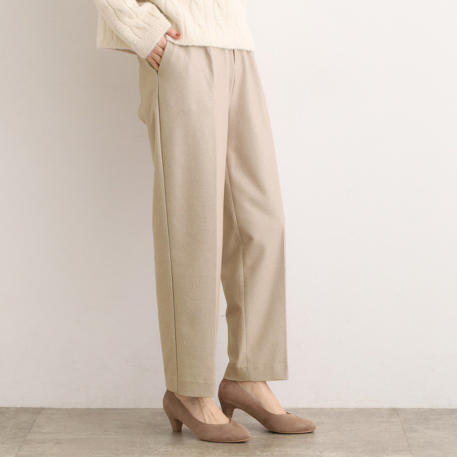 grove「【あったか起毛】きれいも暖かさも叶える、スーパーストレッチテーパードパンツ」|その他|