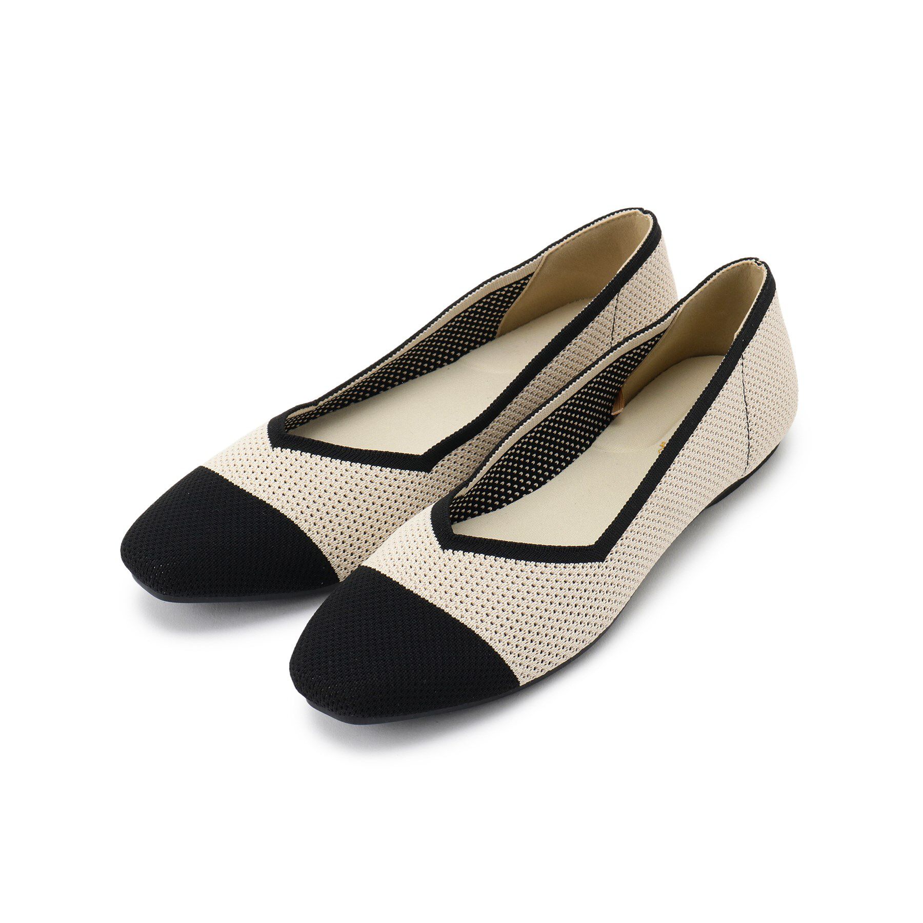 grove「【人間工学】洗えるニットパンプス」|パンプス|バイカラー(552)