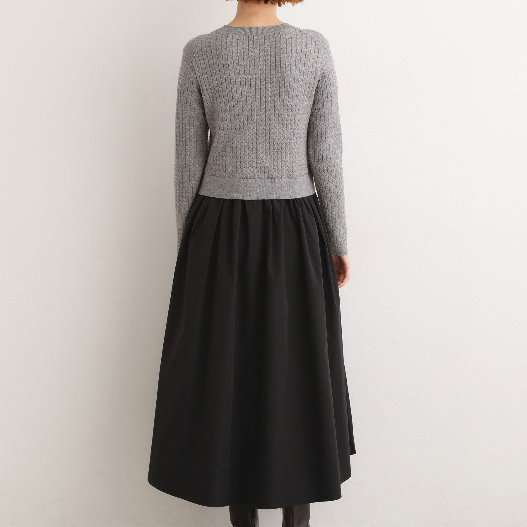 grove「ケーブルニットドッキングワンピース」|ワンピース|