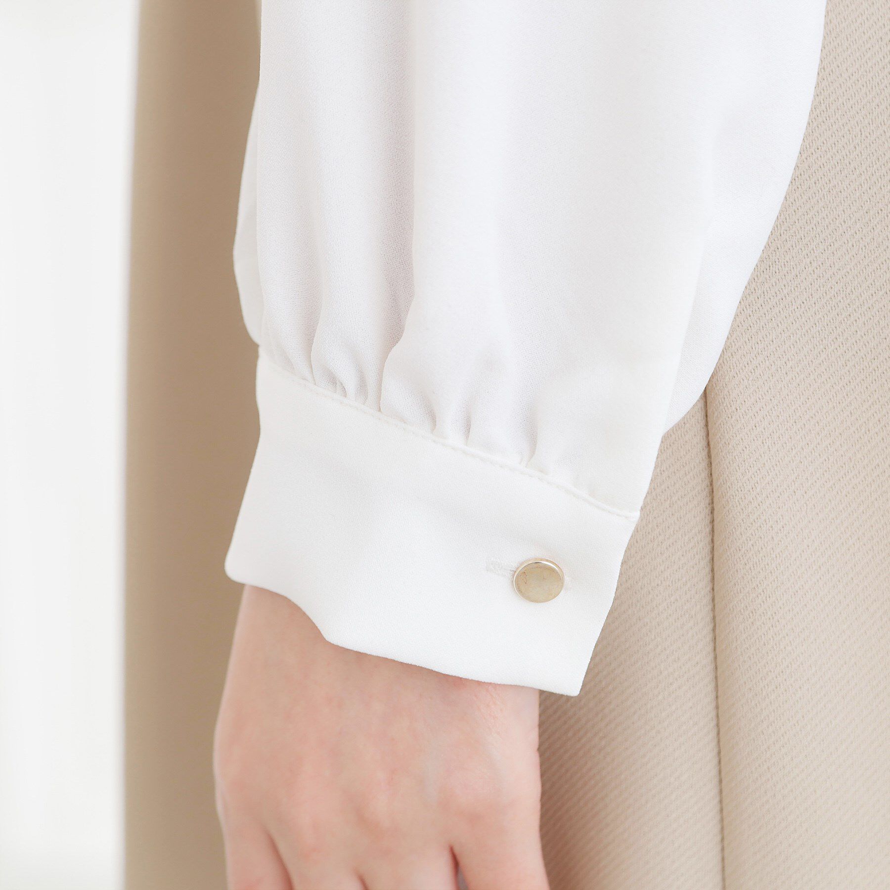 grove「【手洗いOK】フロントプリーツ袖コンシャスワンピース」|ワンピース|