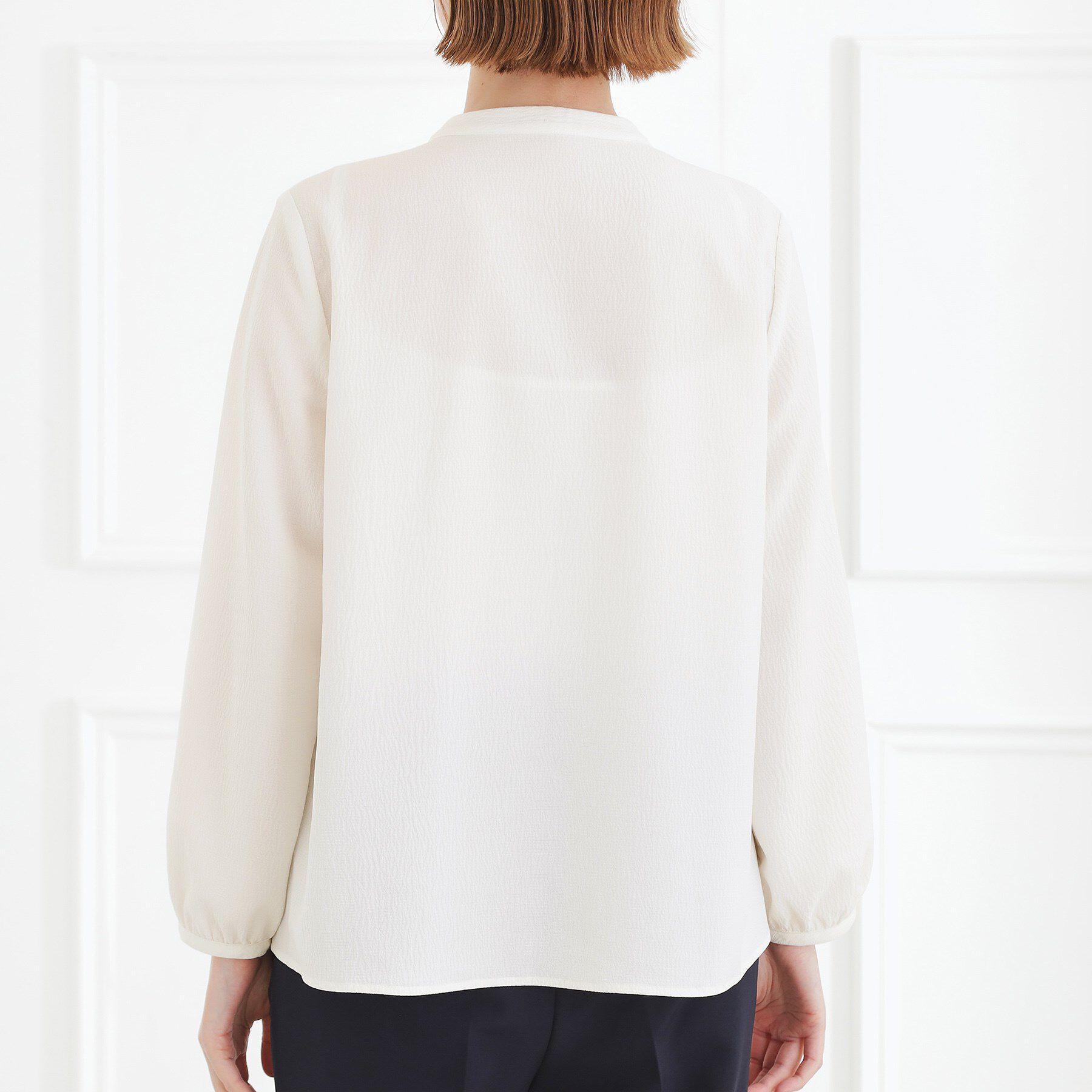 grove「【手洗いOK】フロントラッフルフリルブラウス」|シャツ・ブラウス|