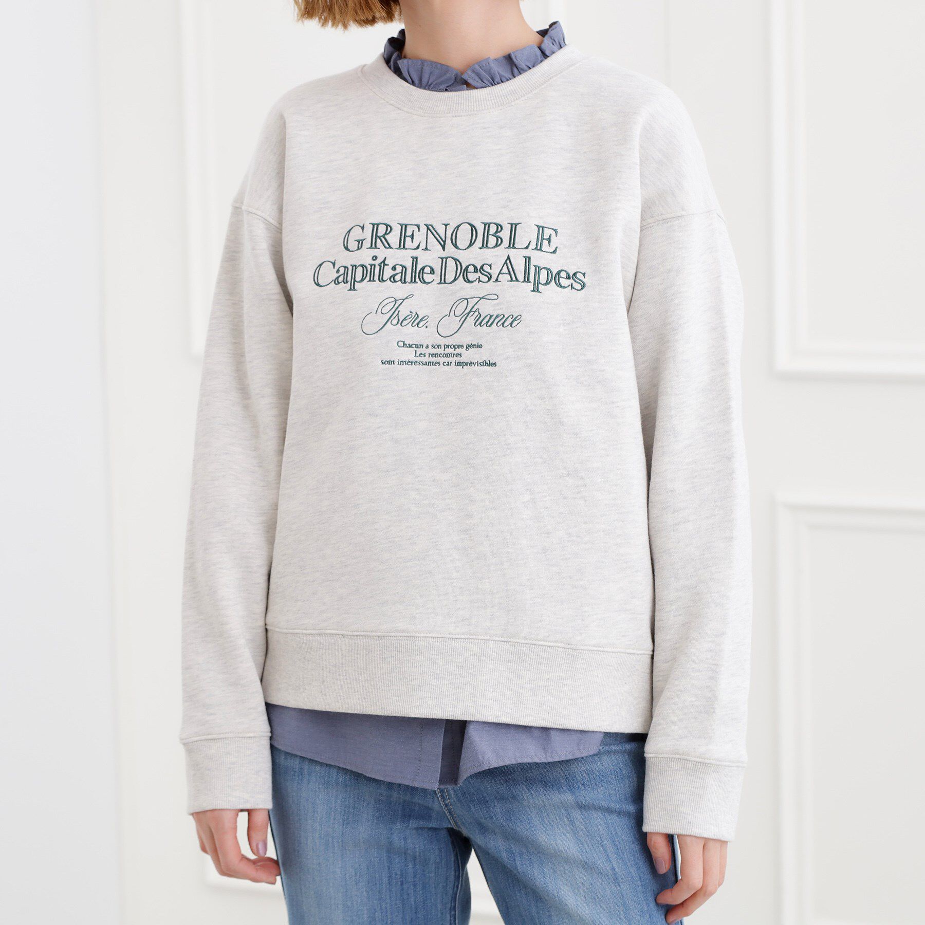 grove「プレッピーロゴ裏起毛スウェット」|パーカー|