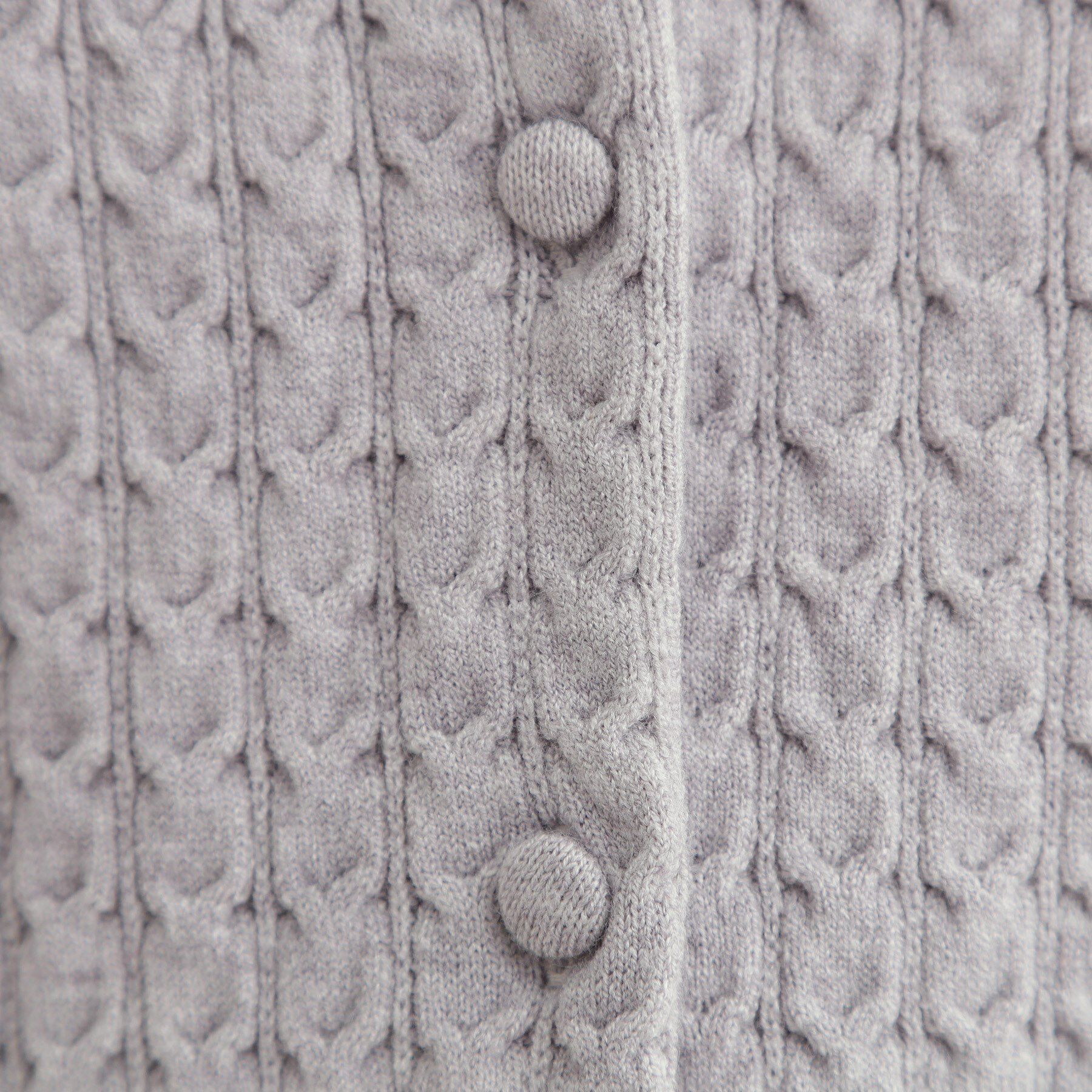 grove「ミニケーブルクルーネックカーディガン」|カーディガン|