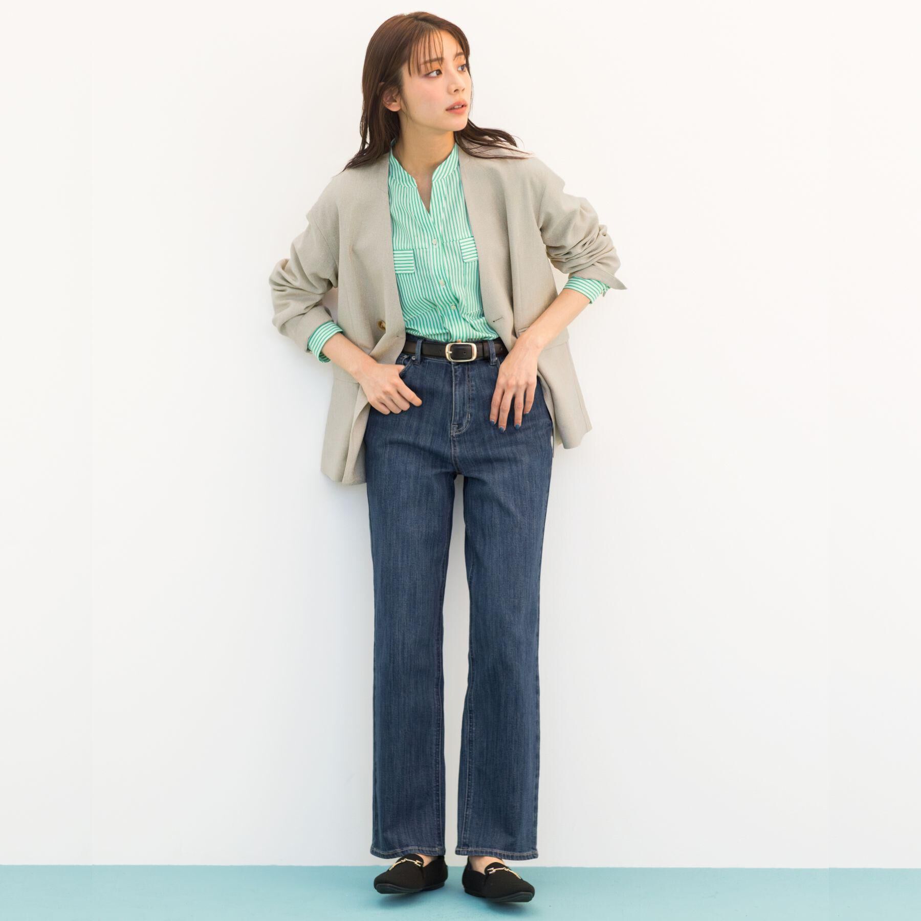 grove「【貴島明日香さん着用・選べる着丈】大人のためのストレートデニムパンツ」|デニム|