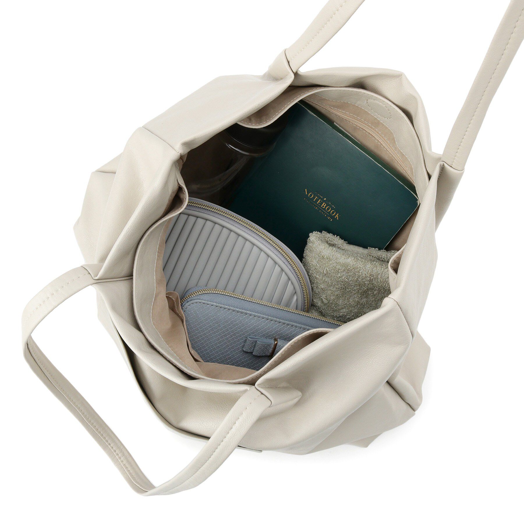 grove「【A4】タックポケ3層トート」|トートバッグ|