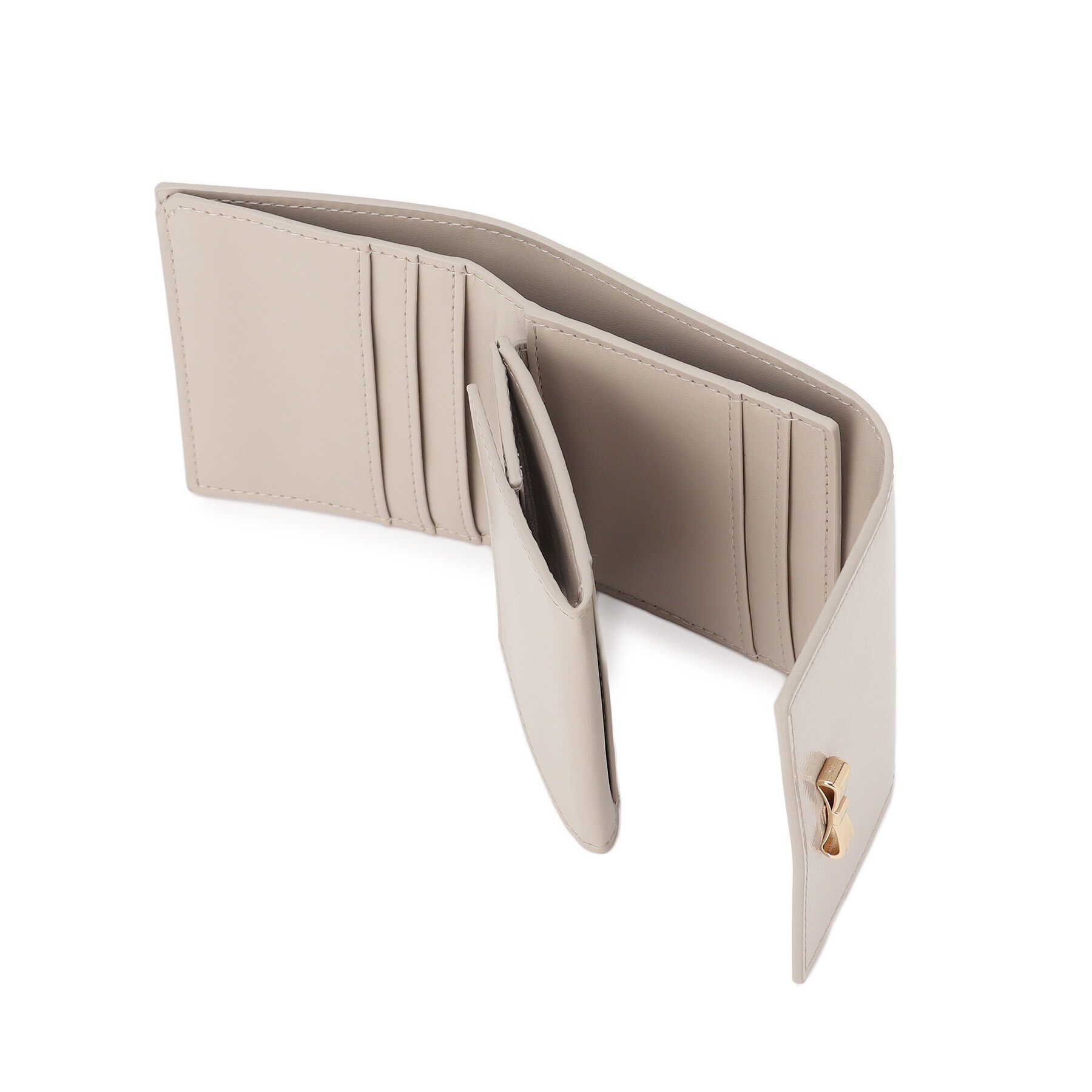 grove「リボンエナメル三つ折り財布」|財布|