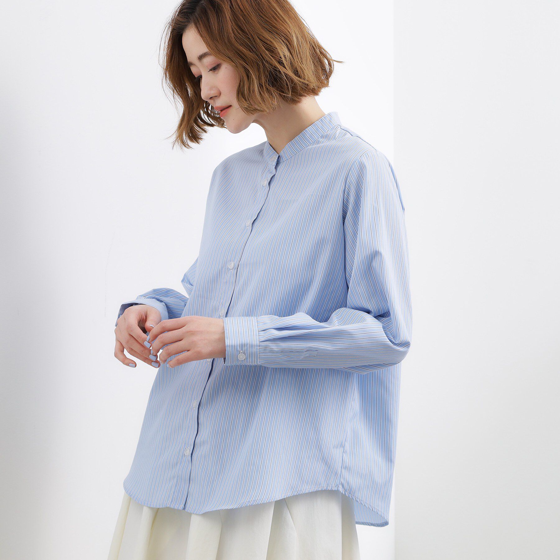 grove「【2点SET】一枚でコーデが決まる！ニットベスト&times;シャツSET」|シャツ・ブラウス|